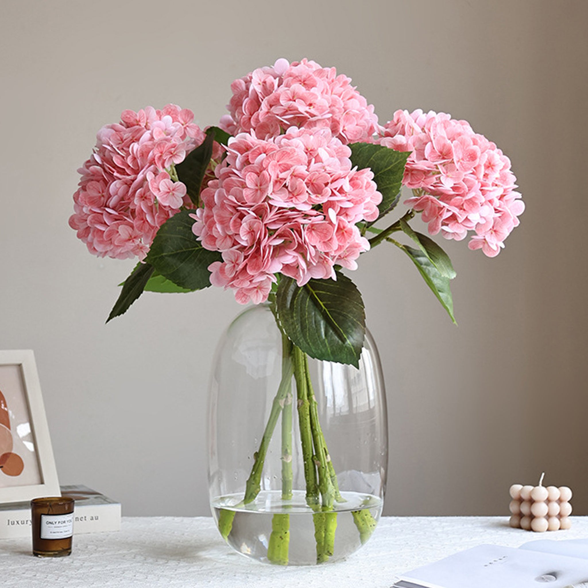 Fake Hydrangea Real Touch Flowers for Arrangement