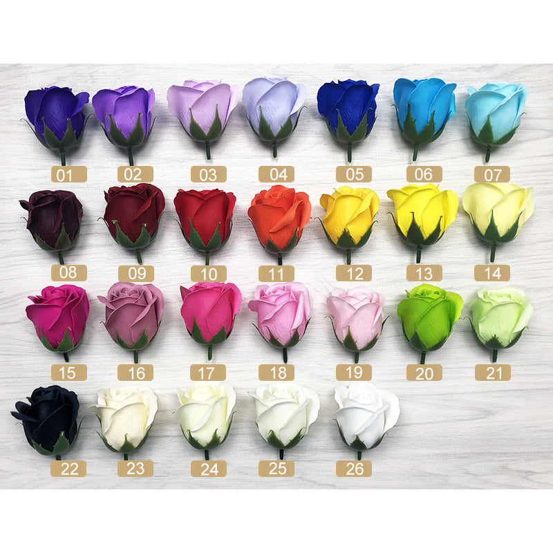 Soap Rose Heads for DIY Wedding Banquet Guest Gift