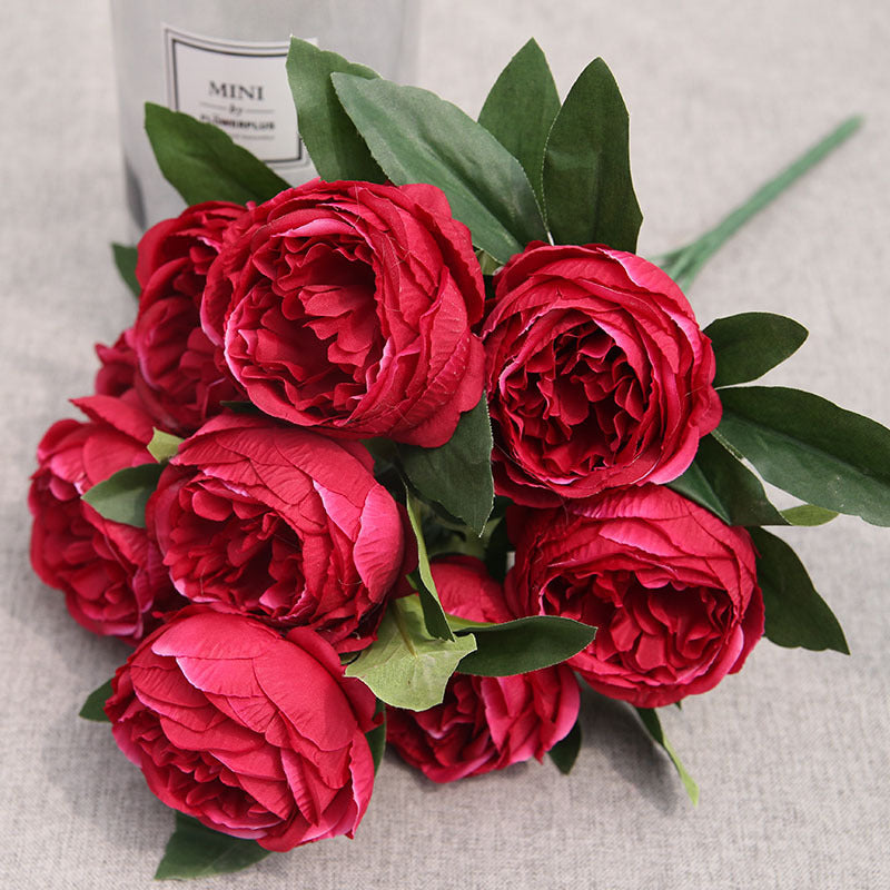Silk Peony Flower Branches for Flower Arrangements