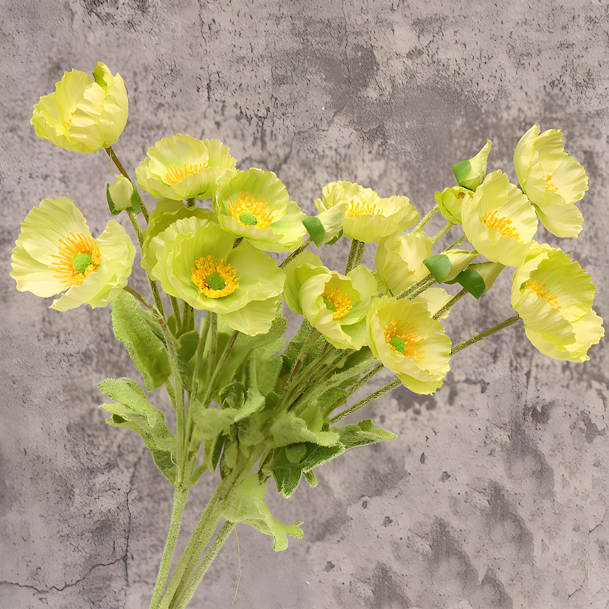 Artificial Poppy Flowers Silk Spray Poppies