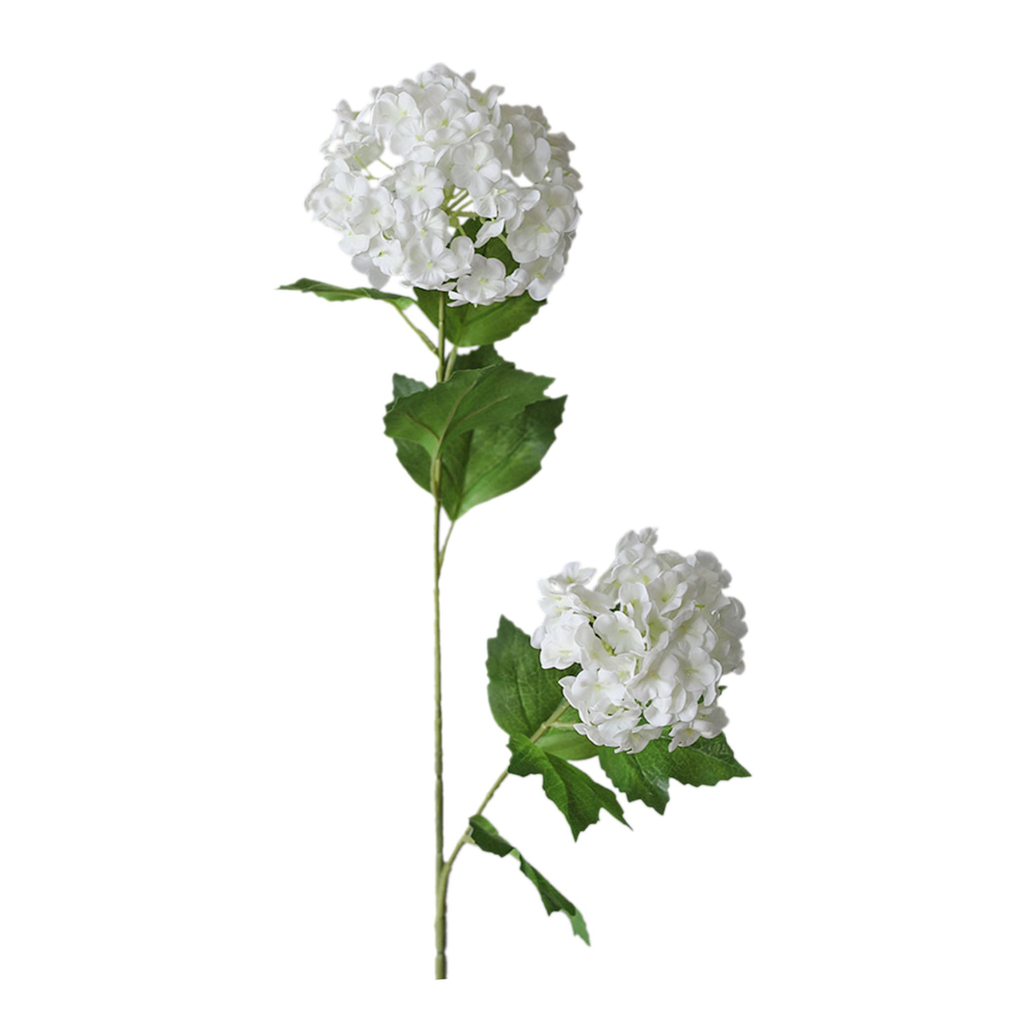 Artificial Snowball Hydrangea Branch 26"