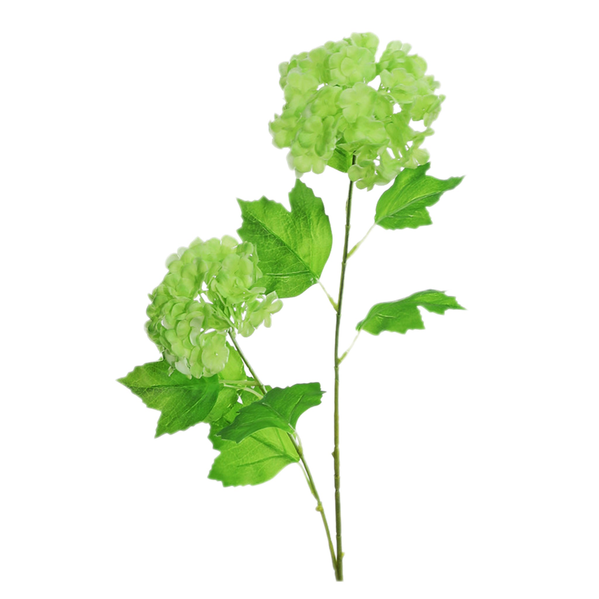Artificial Snowball Hydrangea Branch 26"