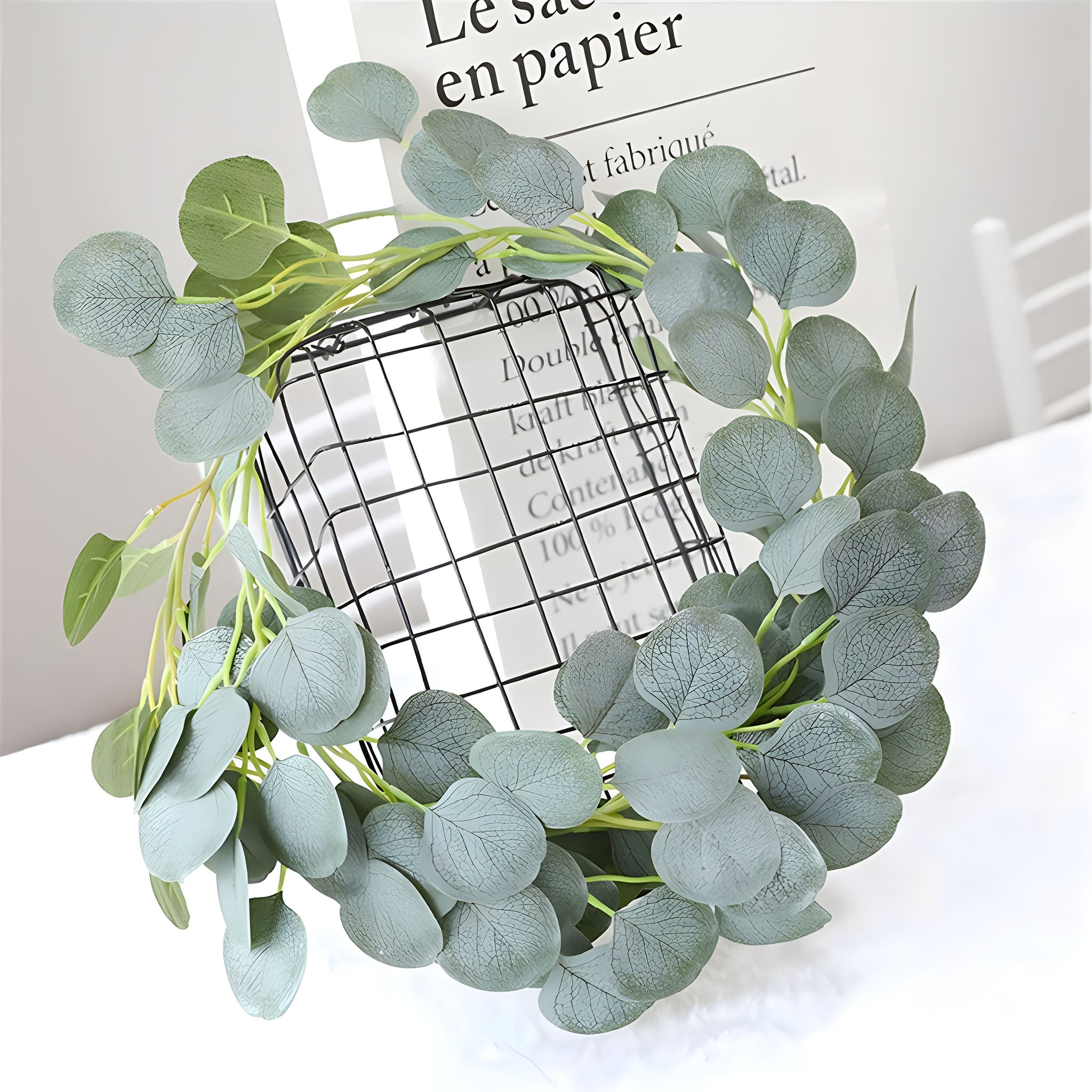 Faux Eucalyptus Hanging Plant Leaf Garland