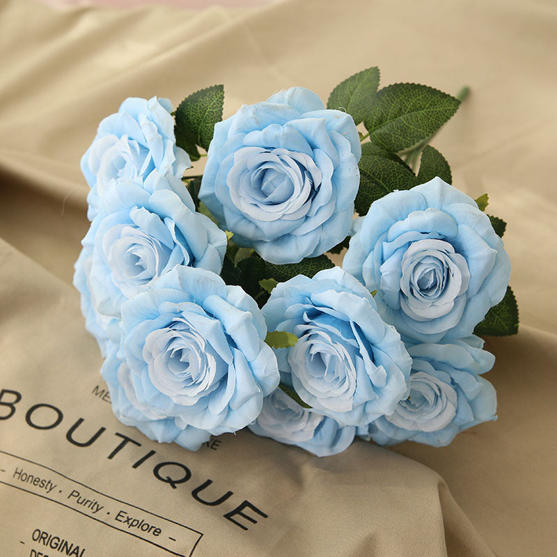 Fake Flowers Silk Wedding Floral Arrangements DIY Bridal Bouquet