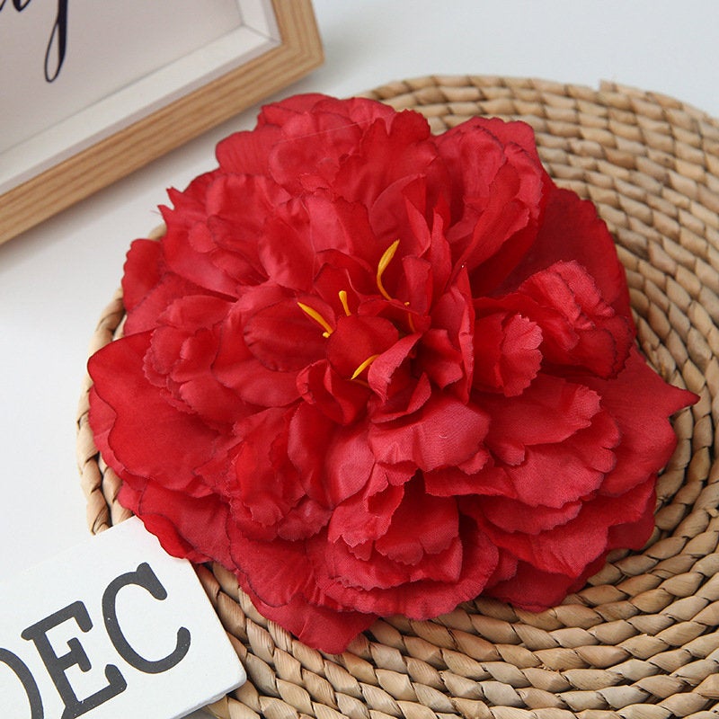 Bulk Large Peony Flowers Silk Flower Heads 6.3"