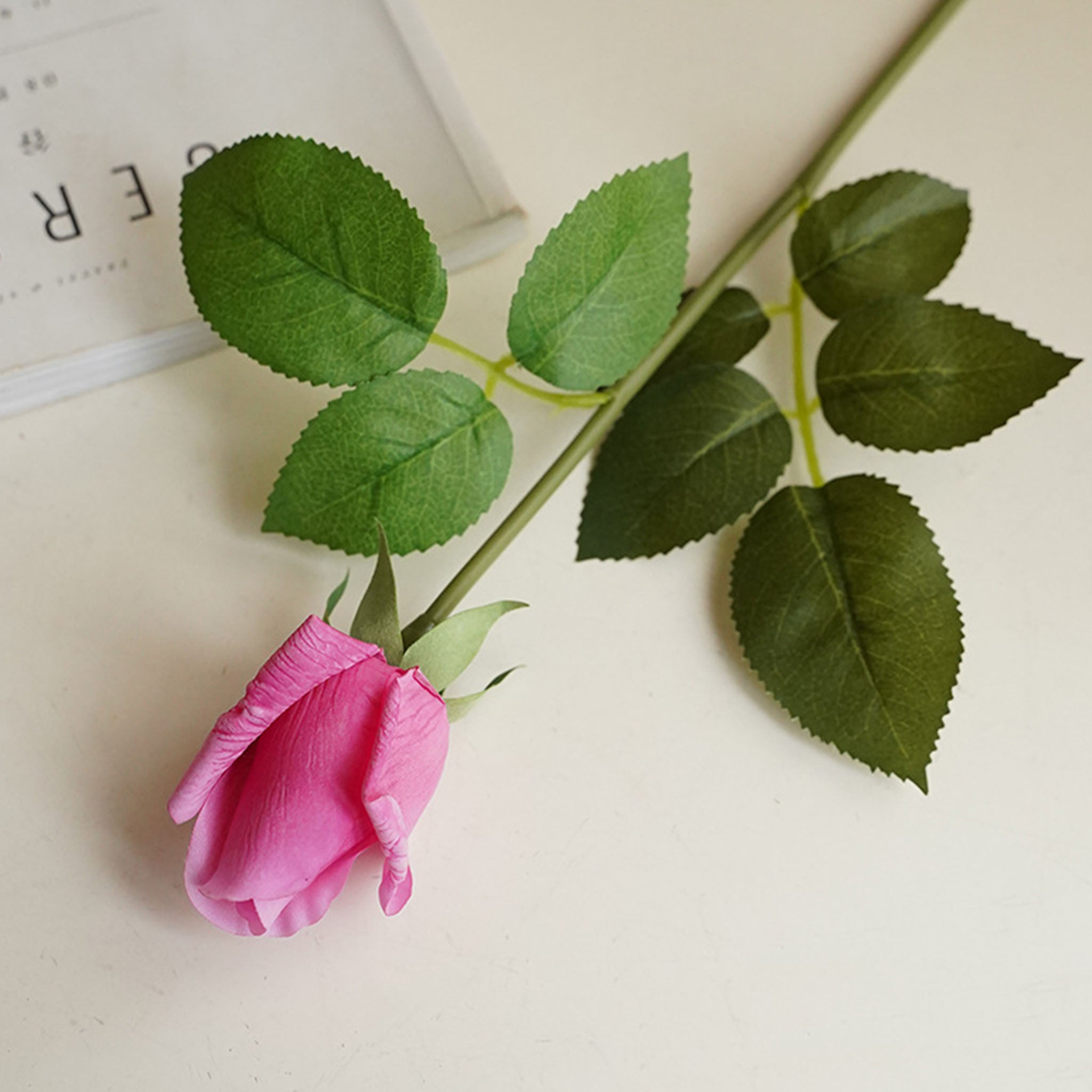 Real Touch Flowers Silk Rosebud Faux Flower