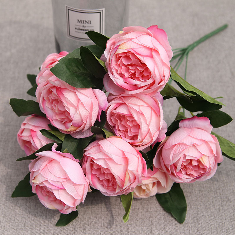 Silk Peony Flower Branches for Flower Arrangements