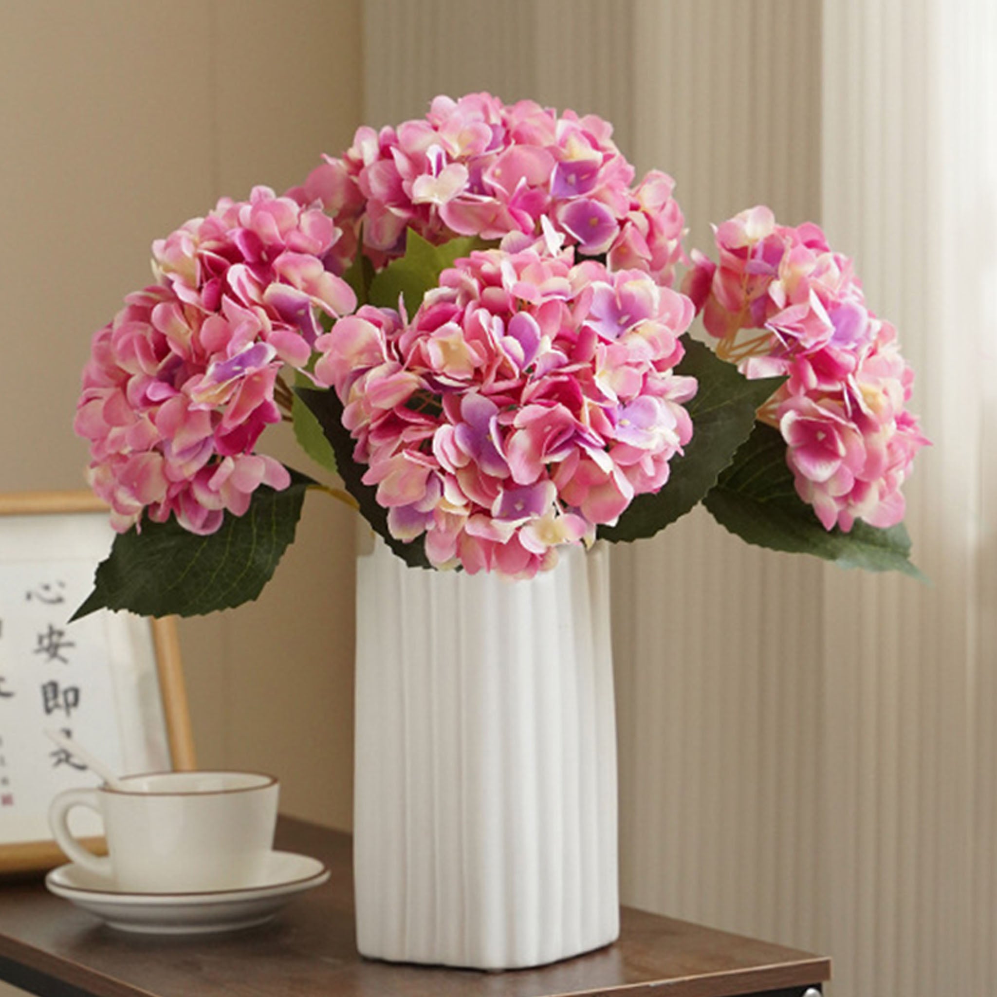 Artificial Hydrangea Bush for Flower Arrangement