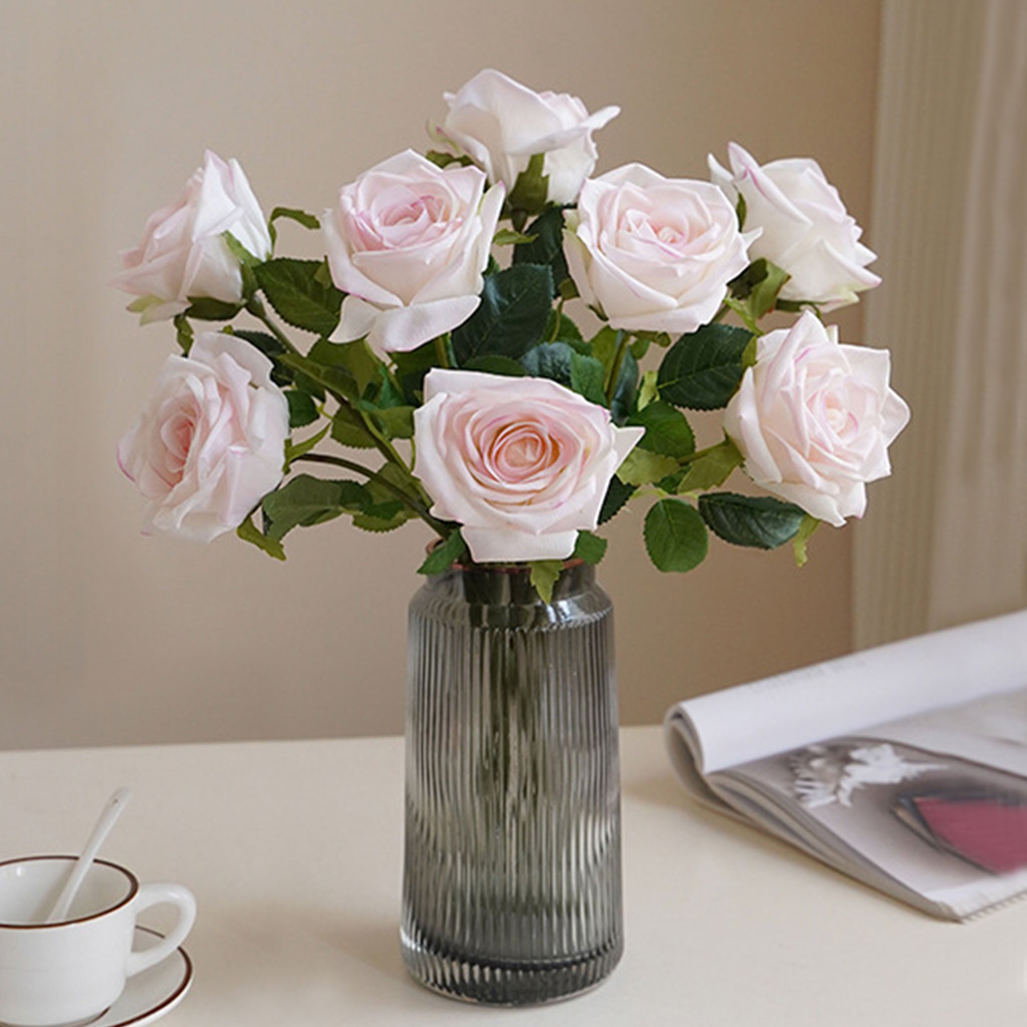 Realisic Faux Flowers Natural Touch Roses