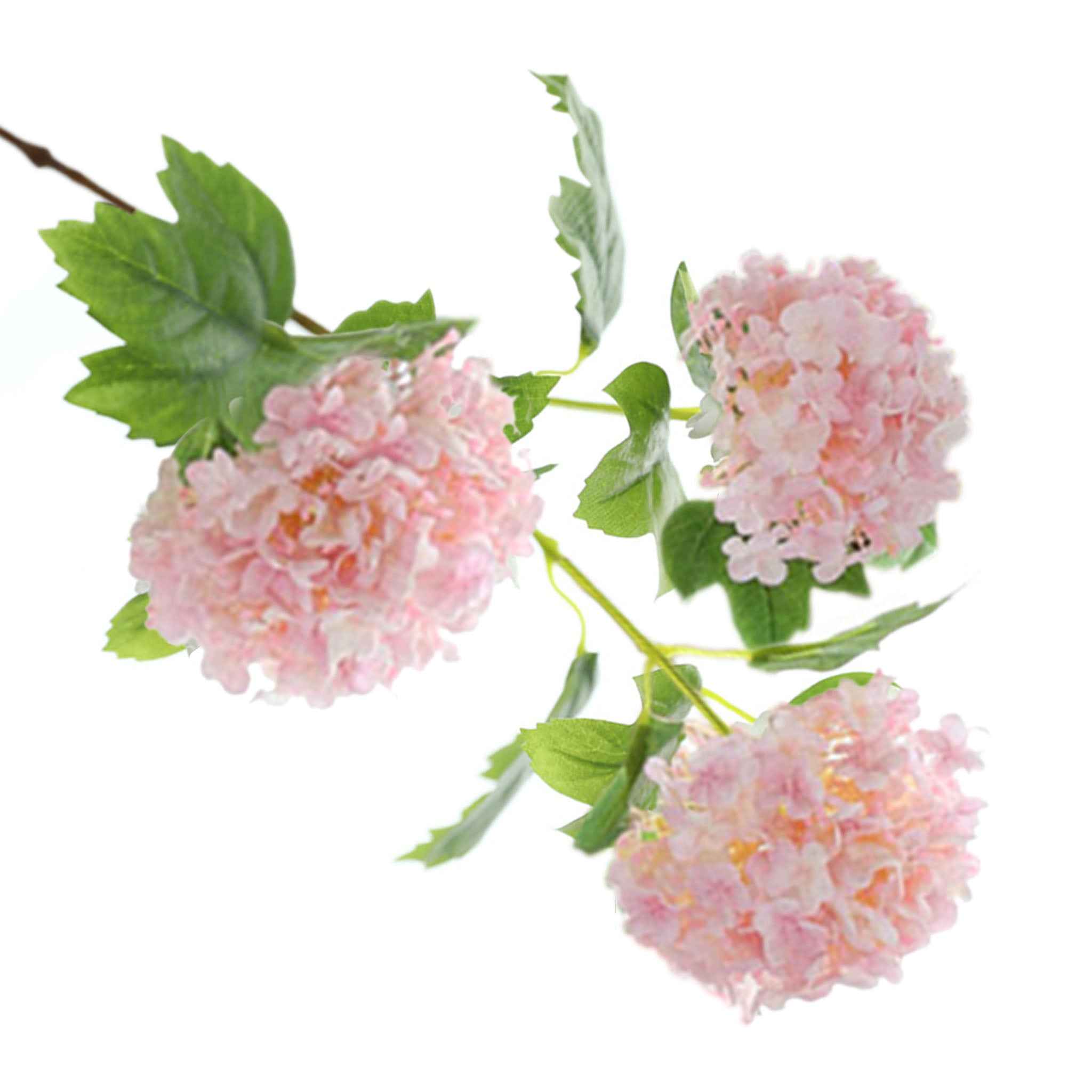 Fake Hydreangea Snowball Flower Spray 32"