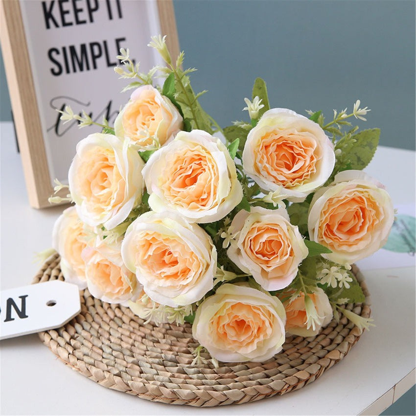 Artificial Rose Flower Spray Roses Wedding Home Decor