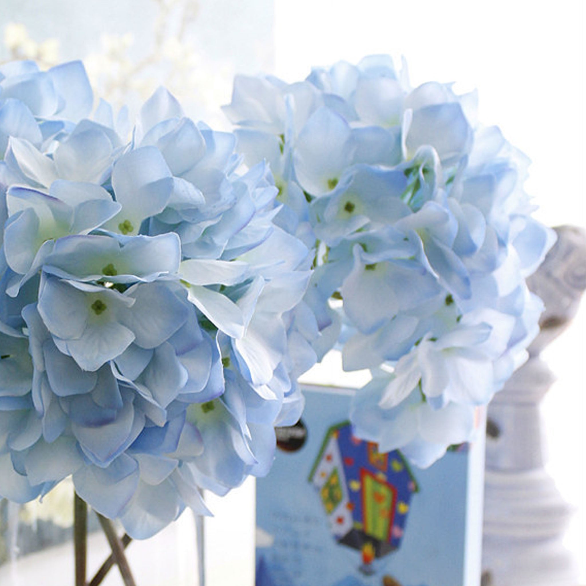 Large Head Hydrangea Simulation Fake Flowers for Home Party Wedding Decoration