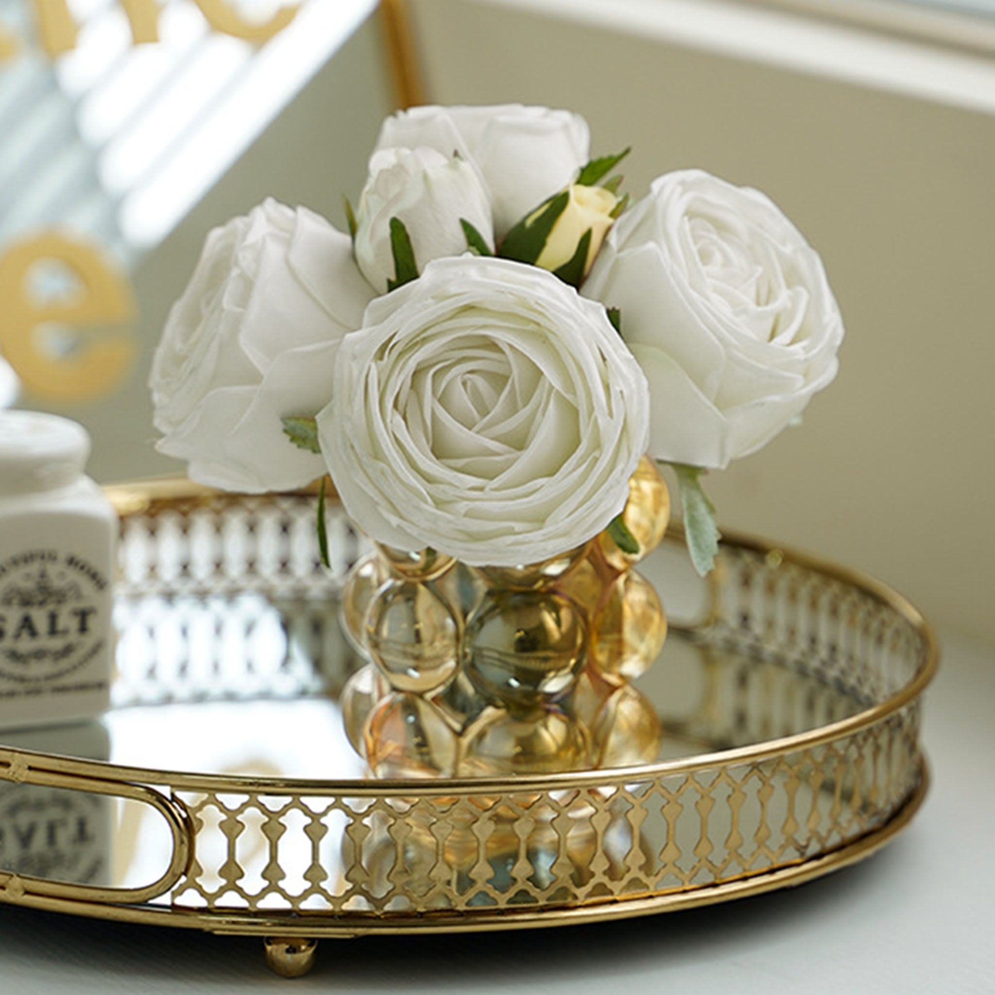 Realisic Fake Flowers Real Touch Rose Bouquet