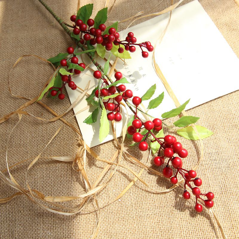 Artificial Berries for Christmas Decorations Door Wreath DIY