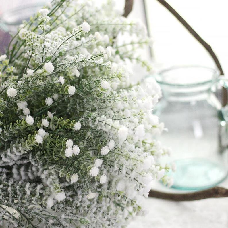 Snow Flakes Artificial Babysbreath Gypsophila Branches
