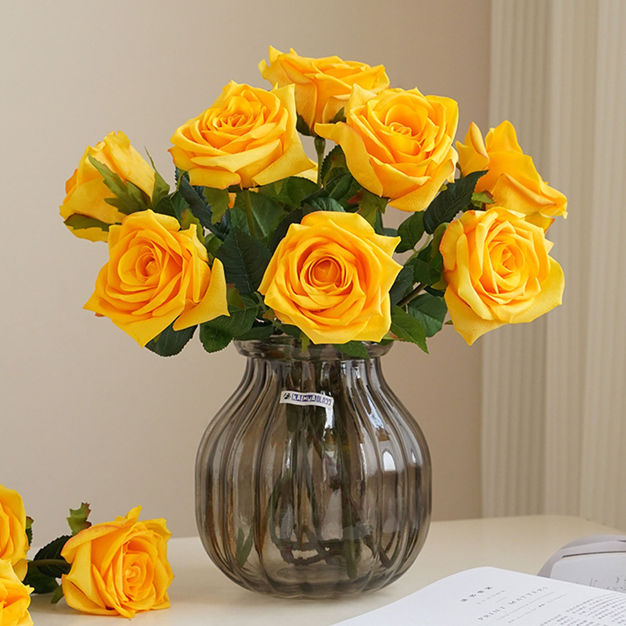 Realisic Faux Flowers Natural Touch Roses
