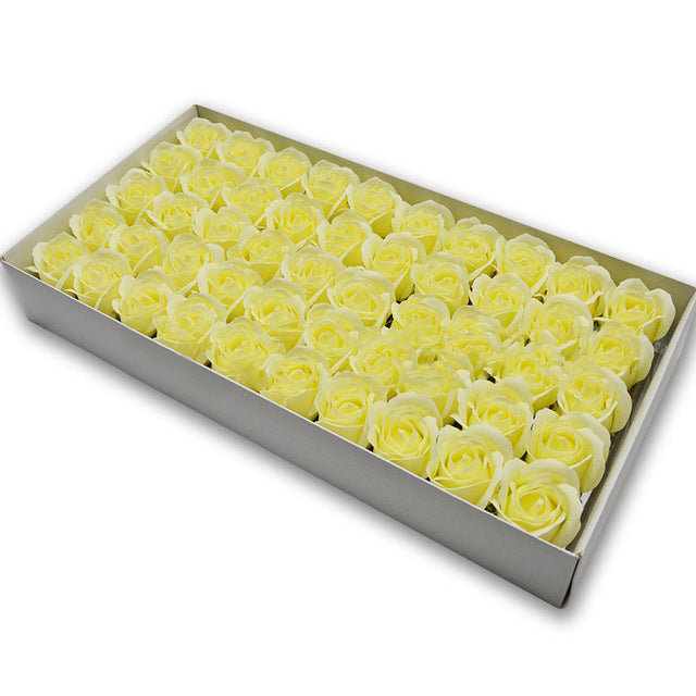 Soap Rose Heads for DIY Wedding Banquet Guest Gift