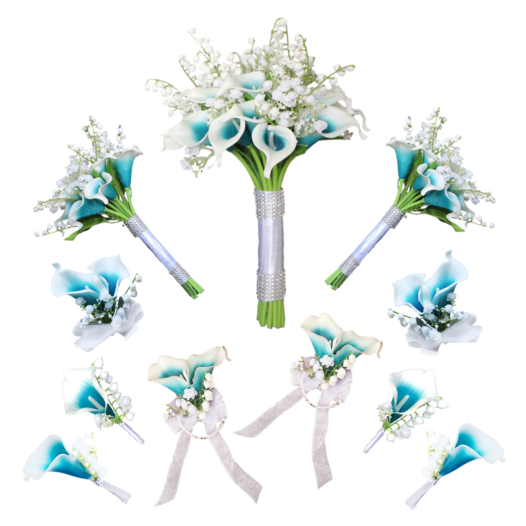 Calla Lily Bouquet Lily of the Valley for Bride Bridesmaids