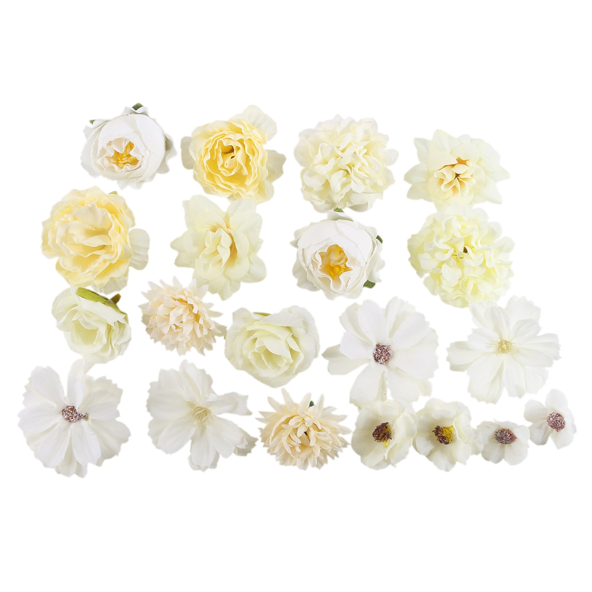 Mini Silk Flower Heads for DIY Crafts