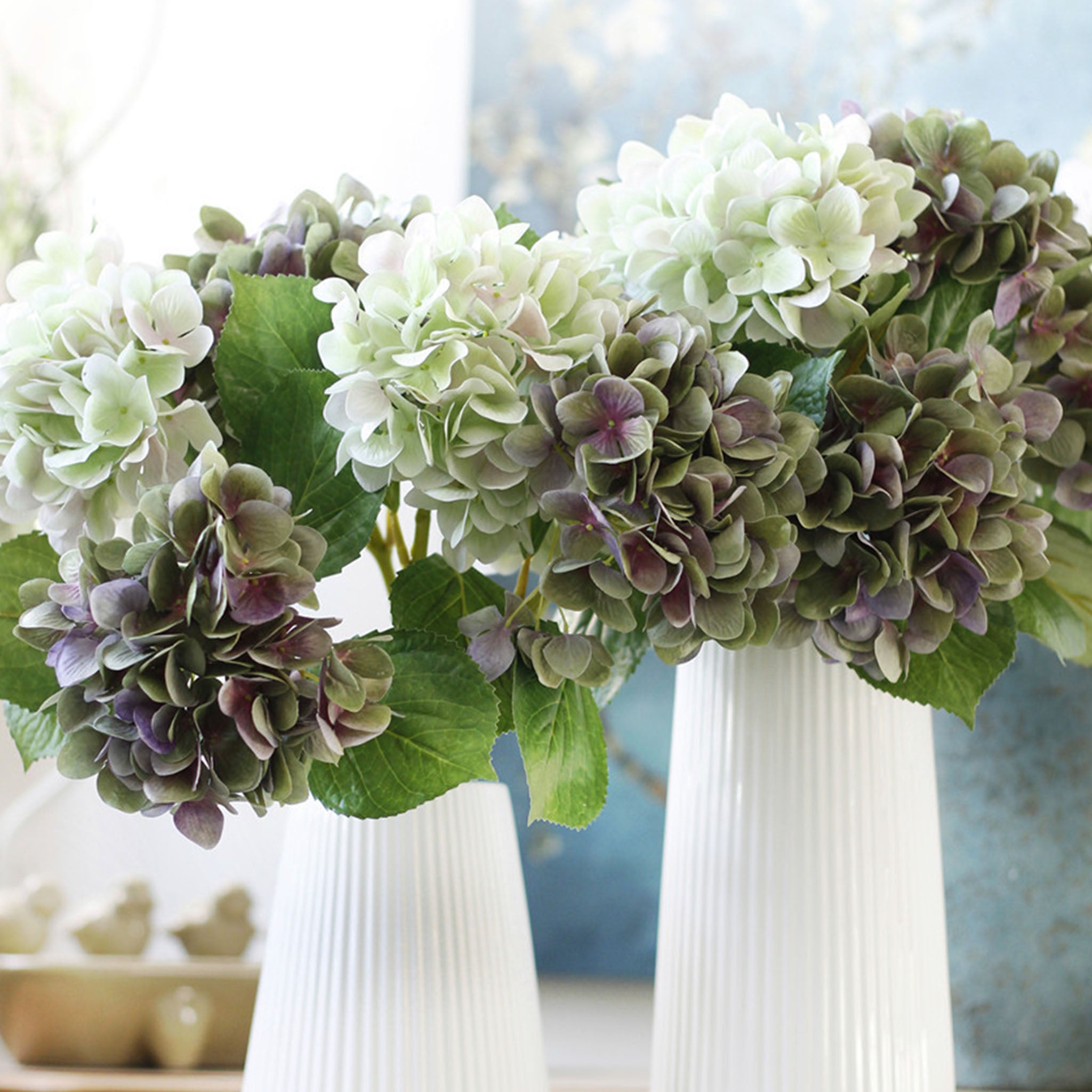 Artificial Hydrangea Flowers Silk Hydrangeas