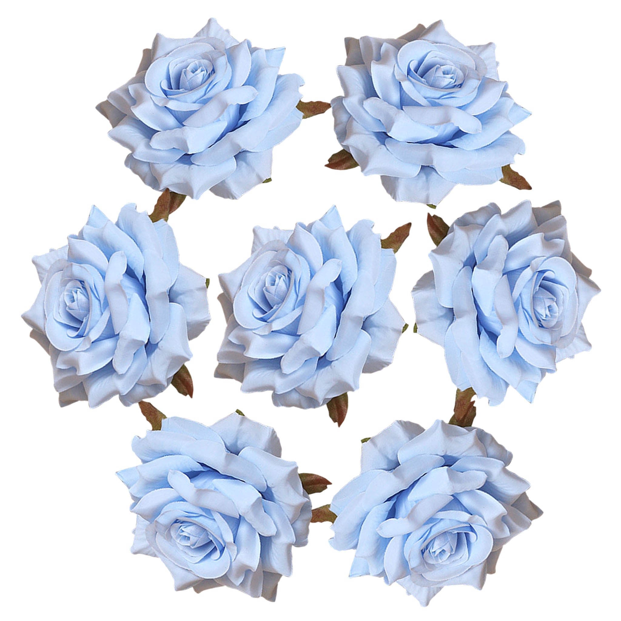 Fake Rose Heads 2.7 inch Flowers in Bulk