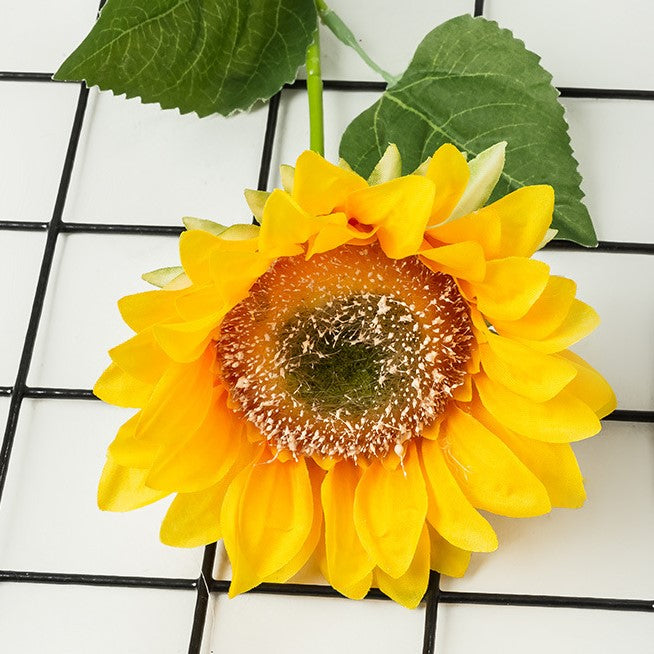 Artificial Silk Sunflowers Yellow Sunflowers 10pcs