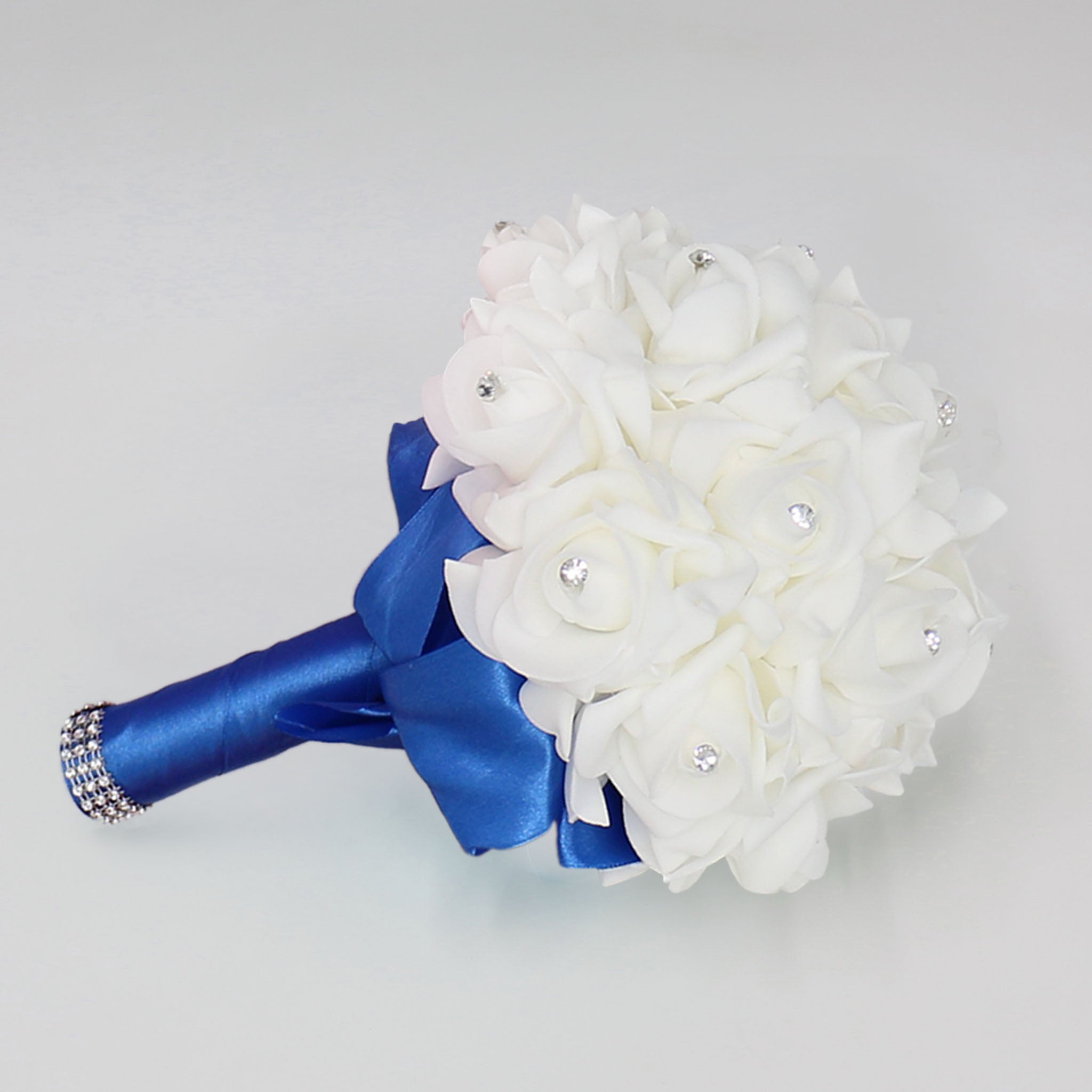 Small Bouquet for Bridesmaids Flower Girl Artificial White Flower Bouquet