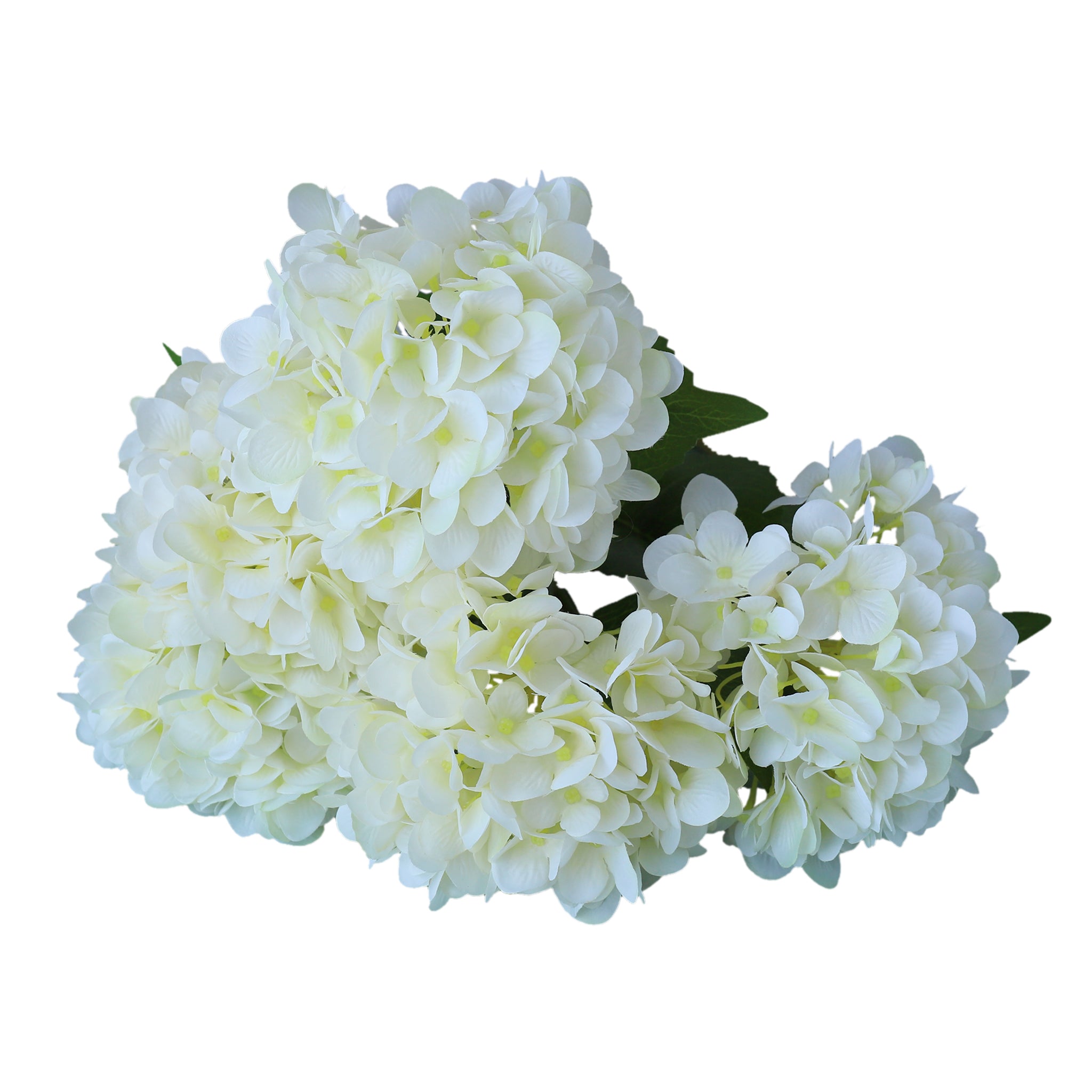 Fake Hydrangea Bush White Blue Teal Spa