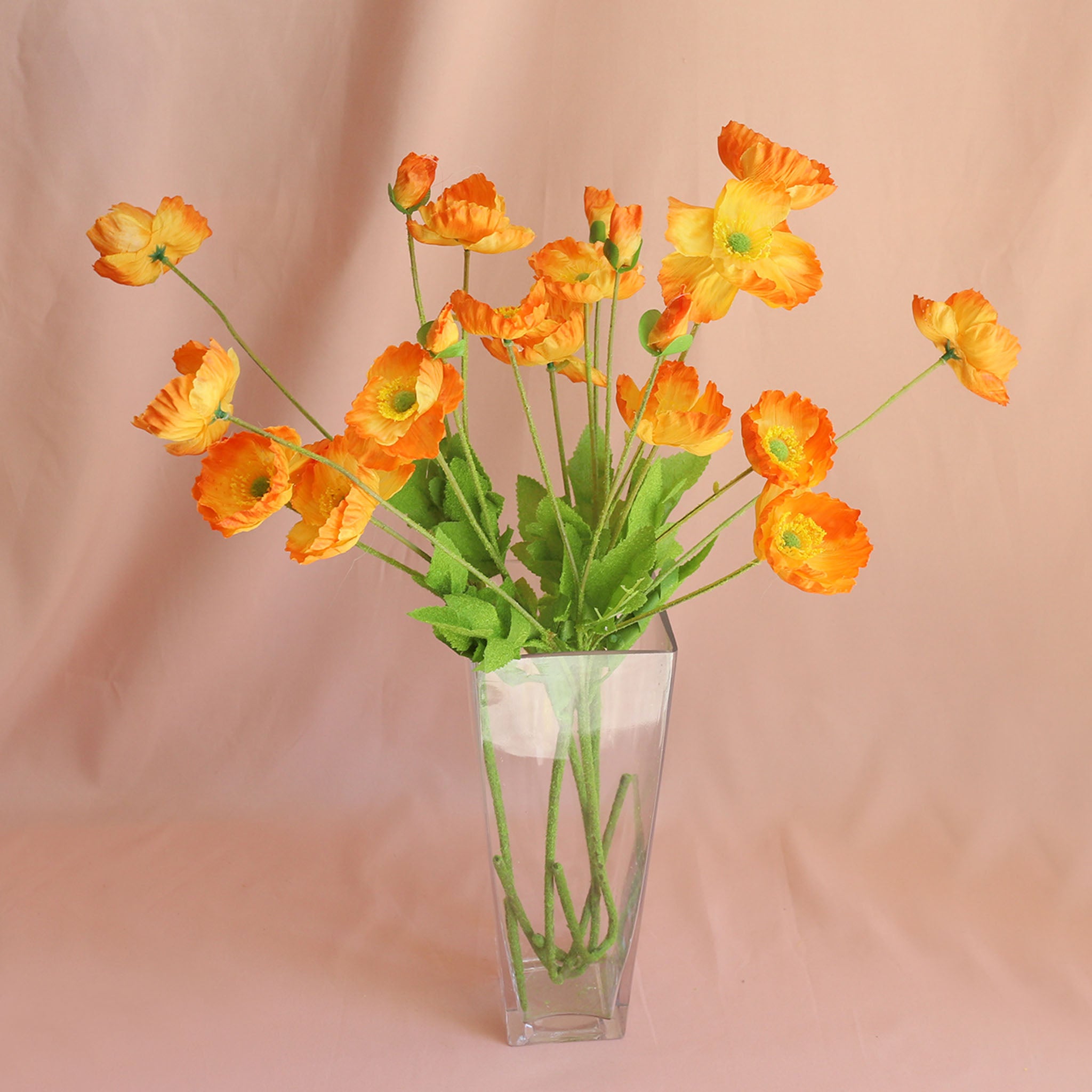 Artificial Poppies Silk Poppy Flowers