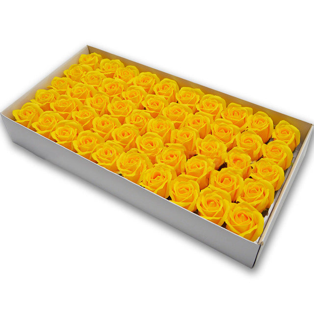 Soap Rose Heads for DIY Wedding Banquet Guest Gift