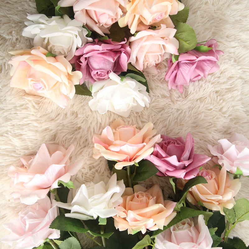 Realistic Real Touch Flowers Large Bloom Roses