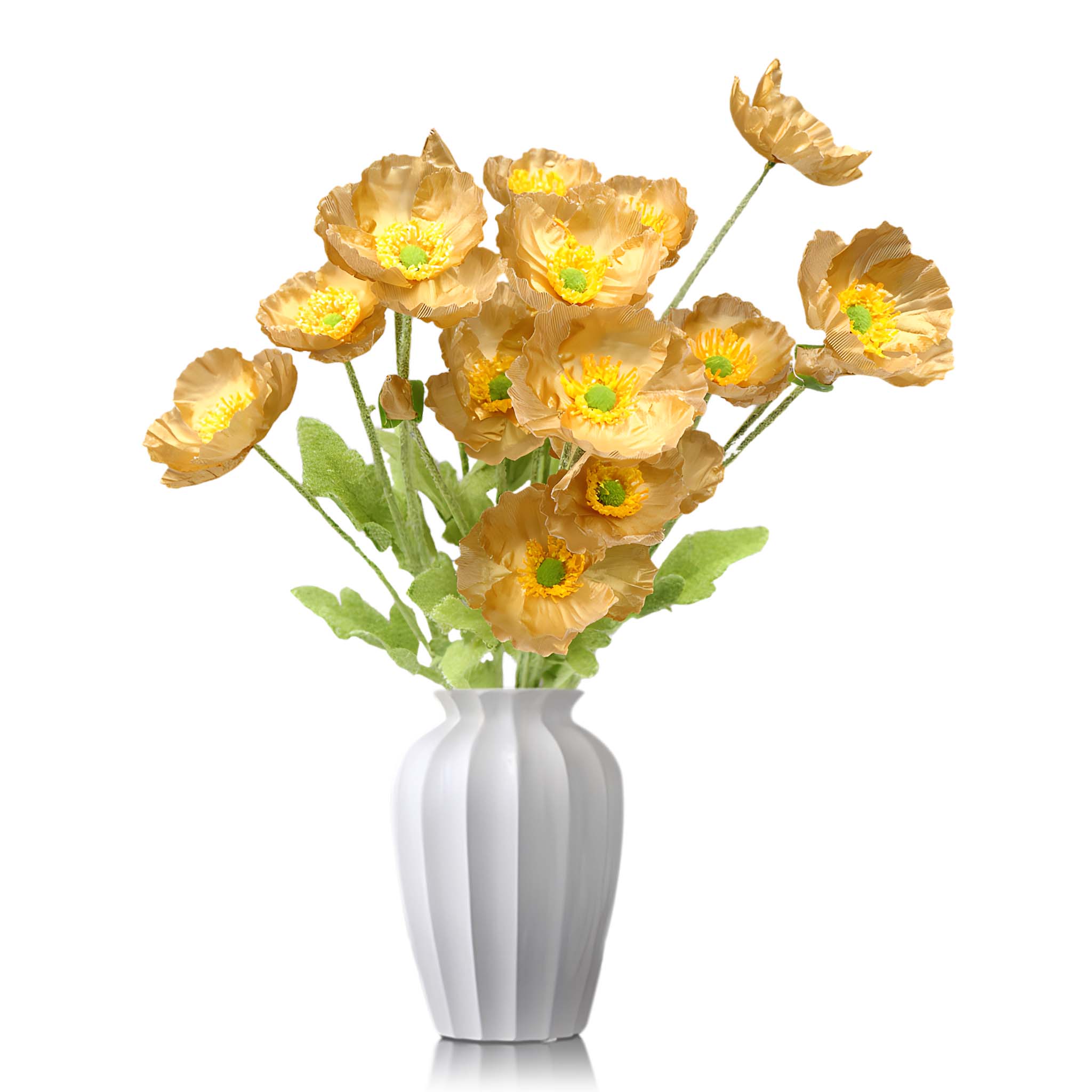 Artificial Poppy Flowers Silk Spray Poppies