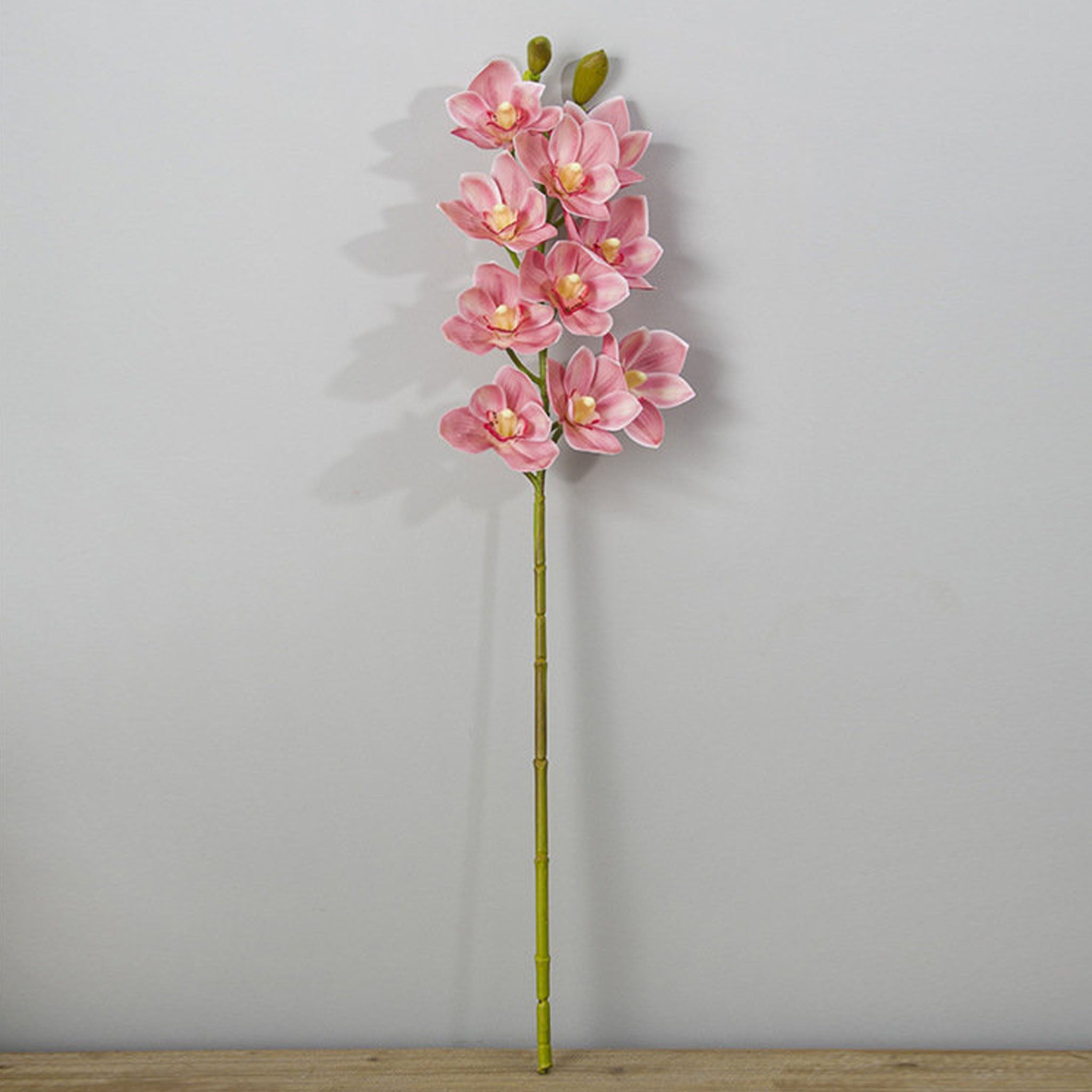 Real Touch 3D Printing Artificial Cymbidium Orchid Flower Latex Flowers
