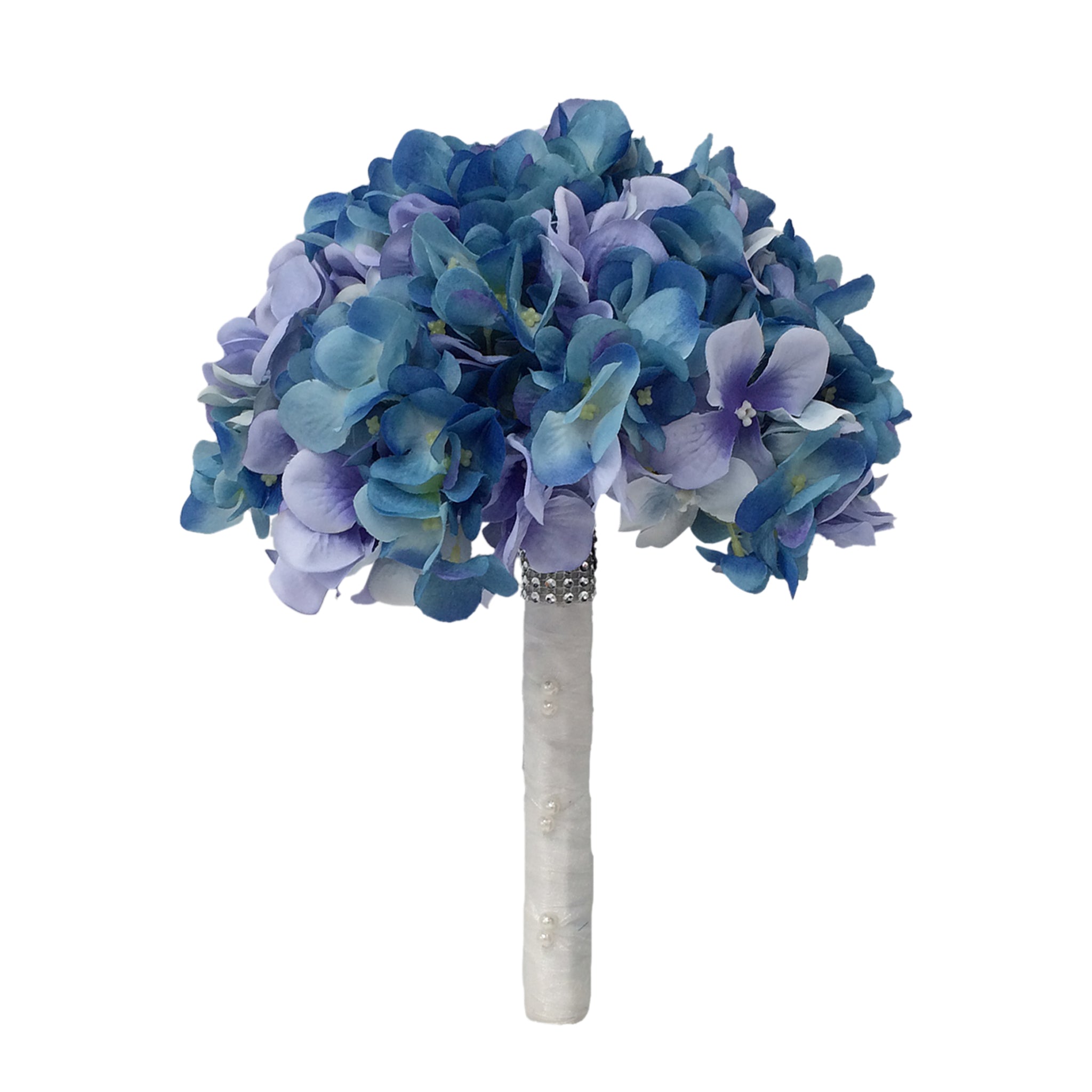 Blue Wedding Bouquet Silk Hydrangea Bouquet