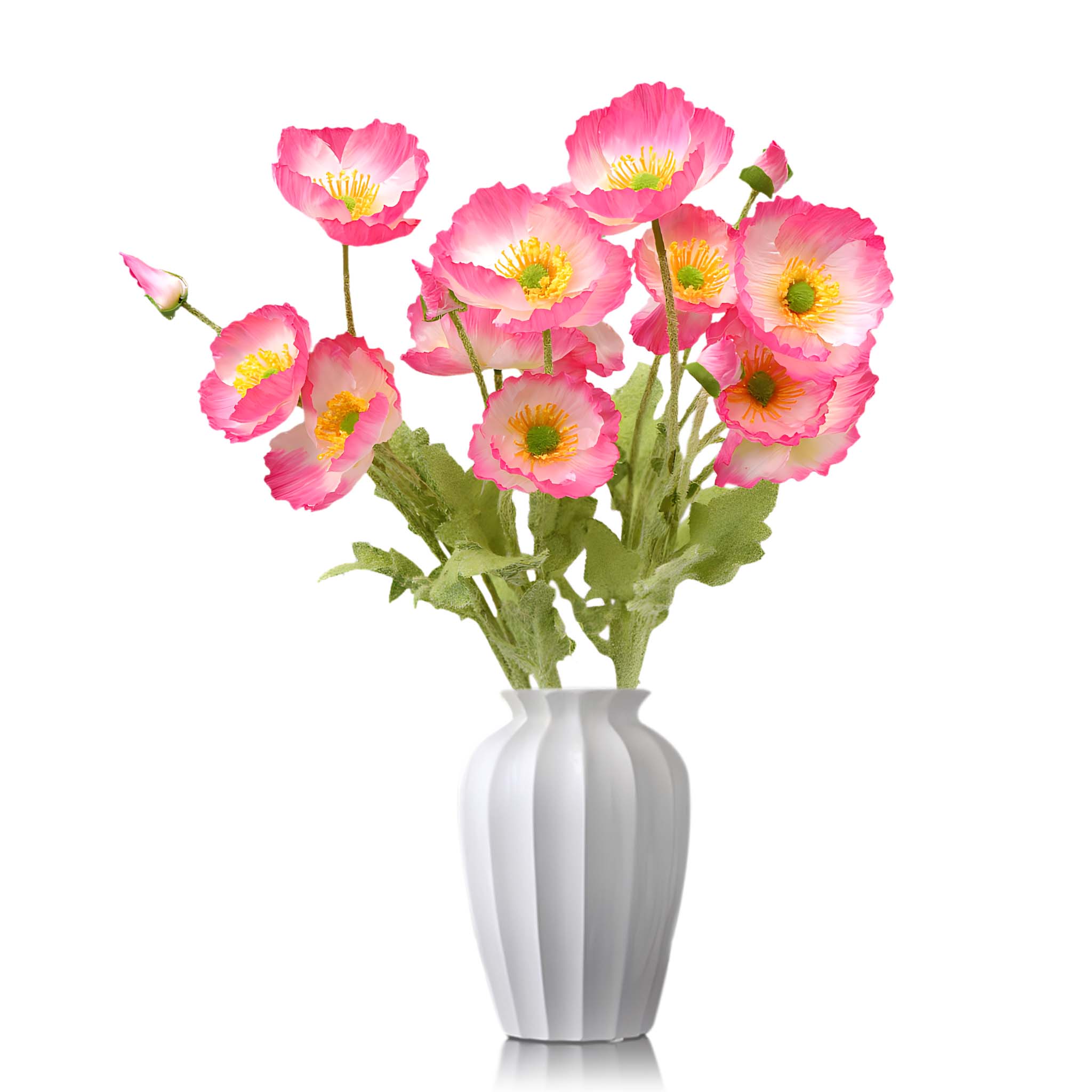 Artificial Poppy Flowers Silk Spray Poppies