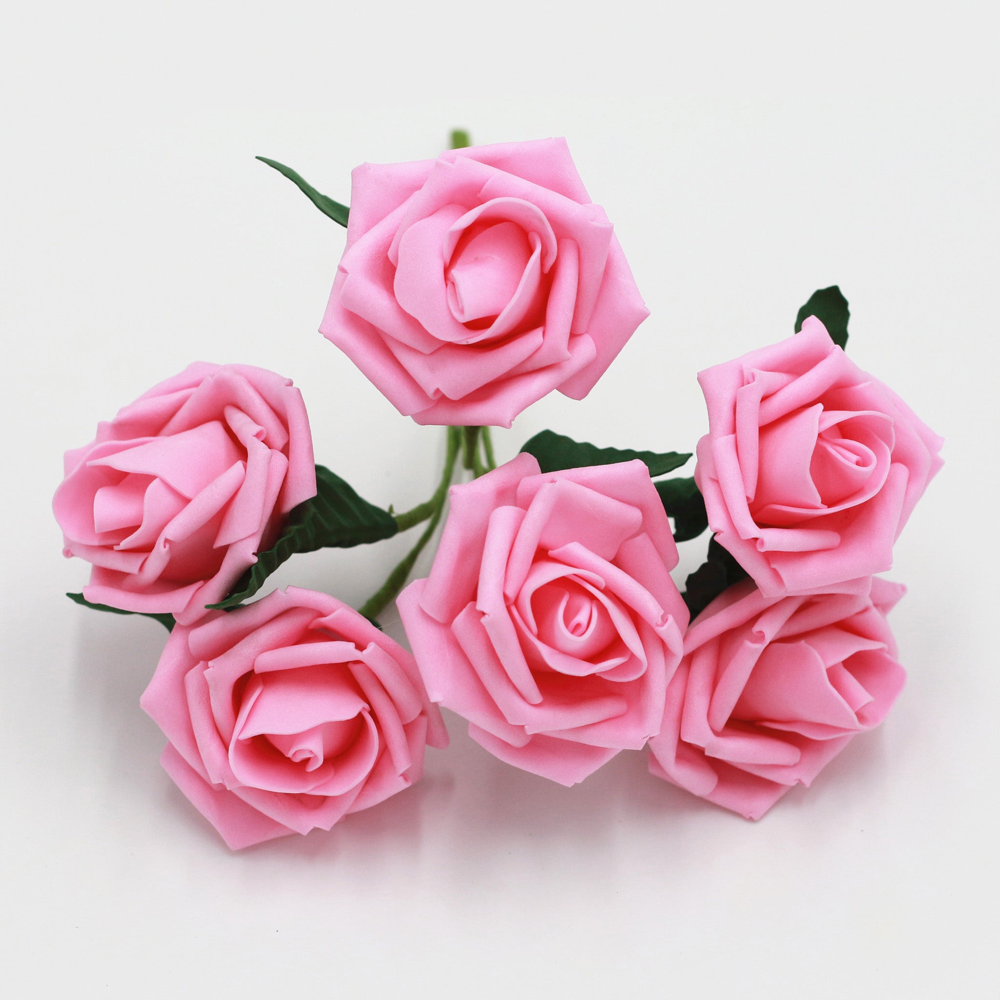 Warm Pink Artificial Flower Supplies Soft Pink Rose