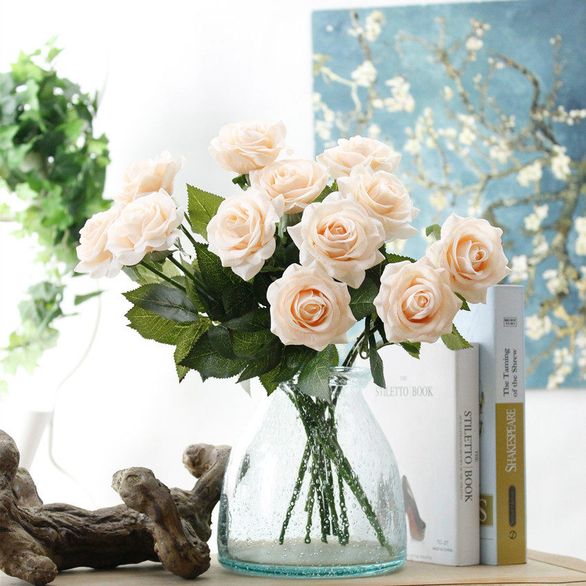 Champagne Roses Wedding Flowers