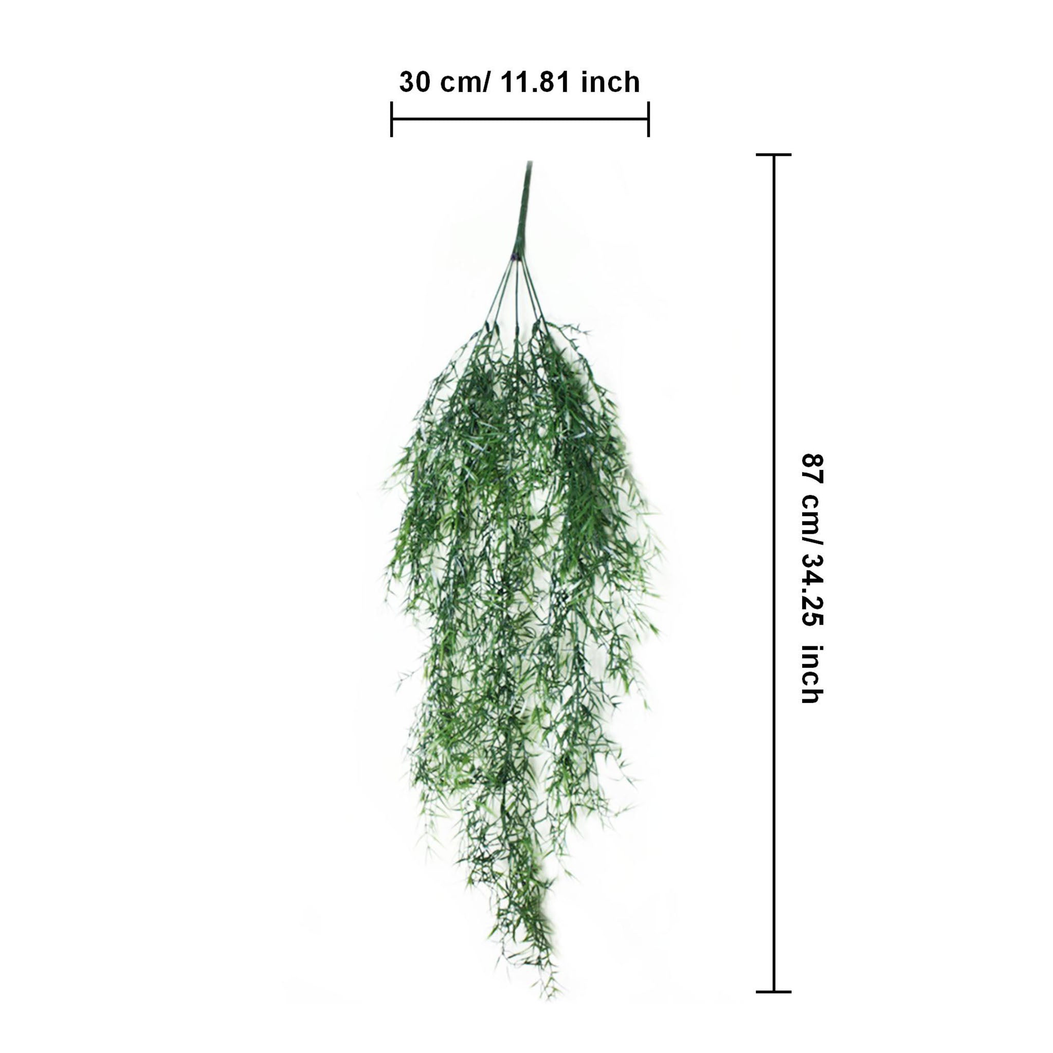 Fake Outdoor Wall Hangings Plants Plastic Sprengeri Grass 2 Bushes