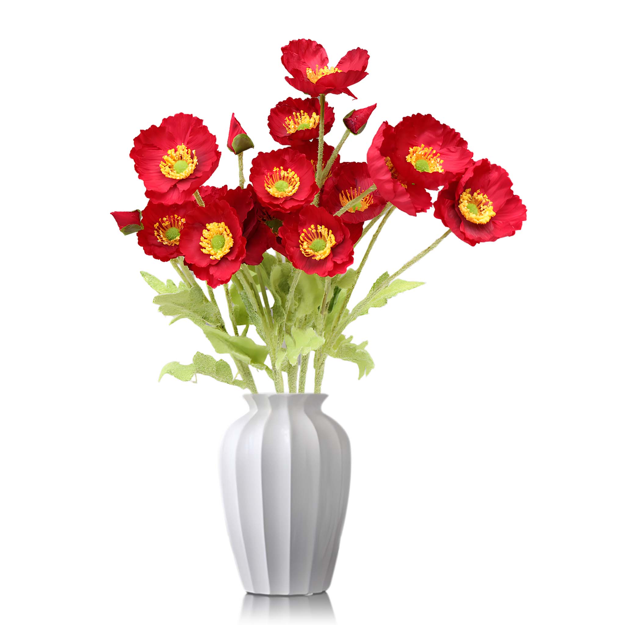 Artificial Poppy Flowers Silk Spray Poppies