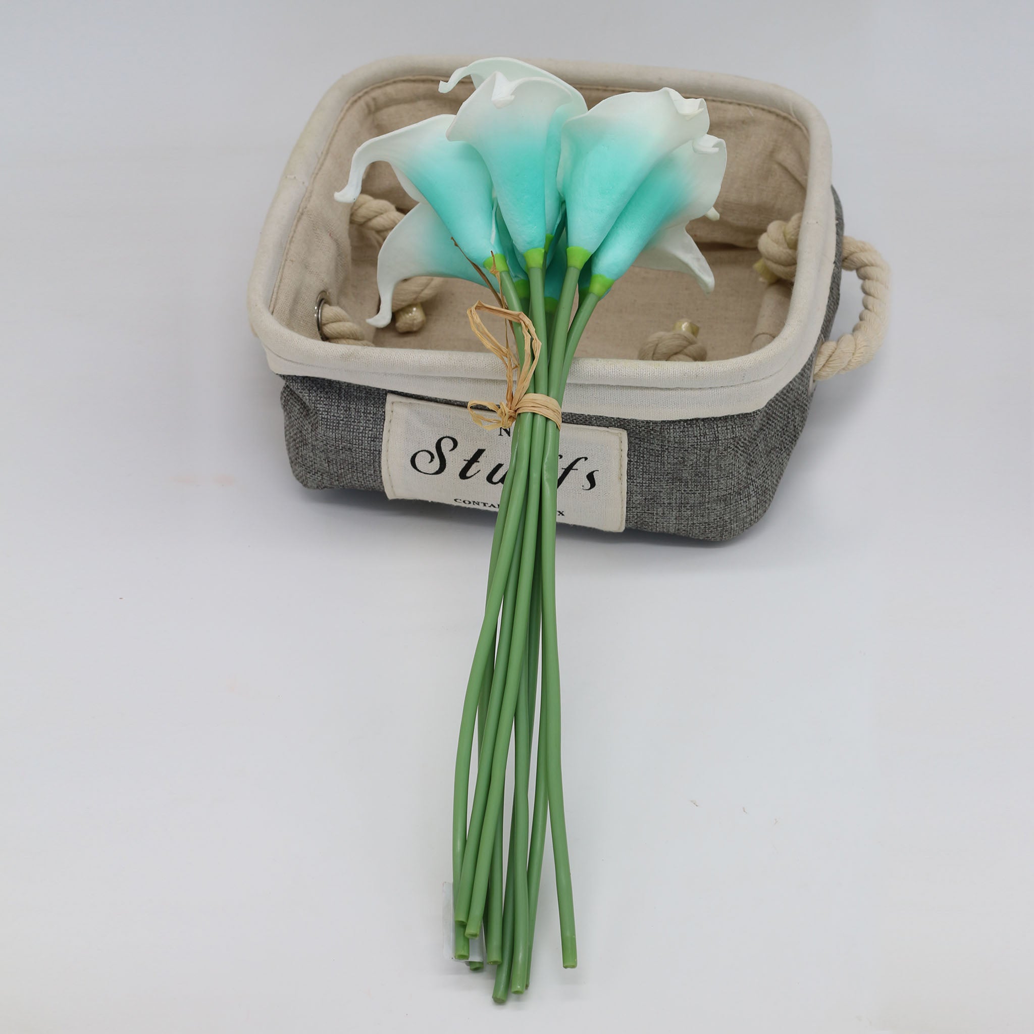Spa Blue Calla Lily Real Touch Flowers