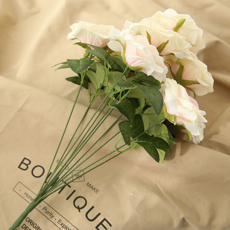 Fake Flowers Silk Wedding Floral Arrangements DIY Bridal Bouquet