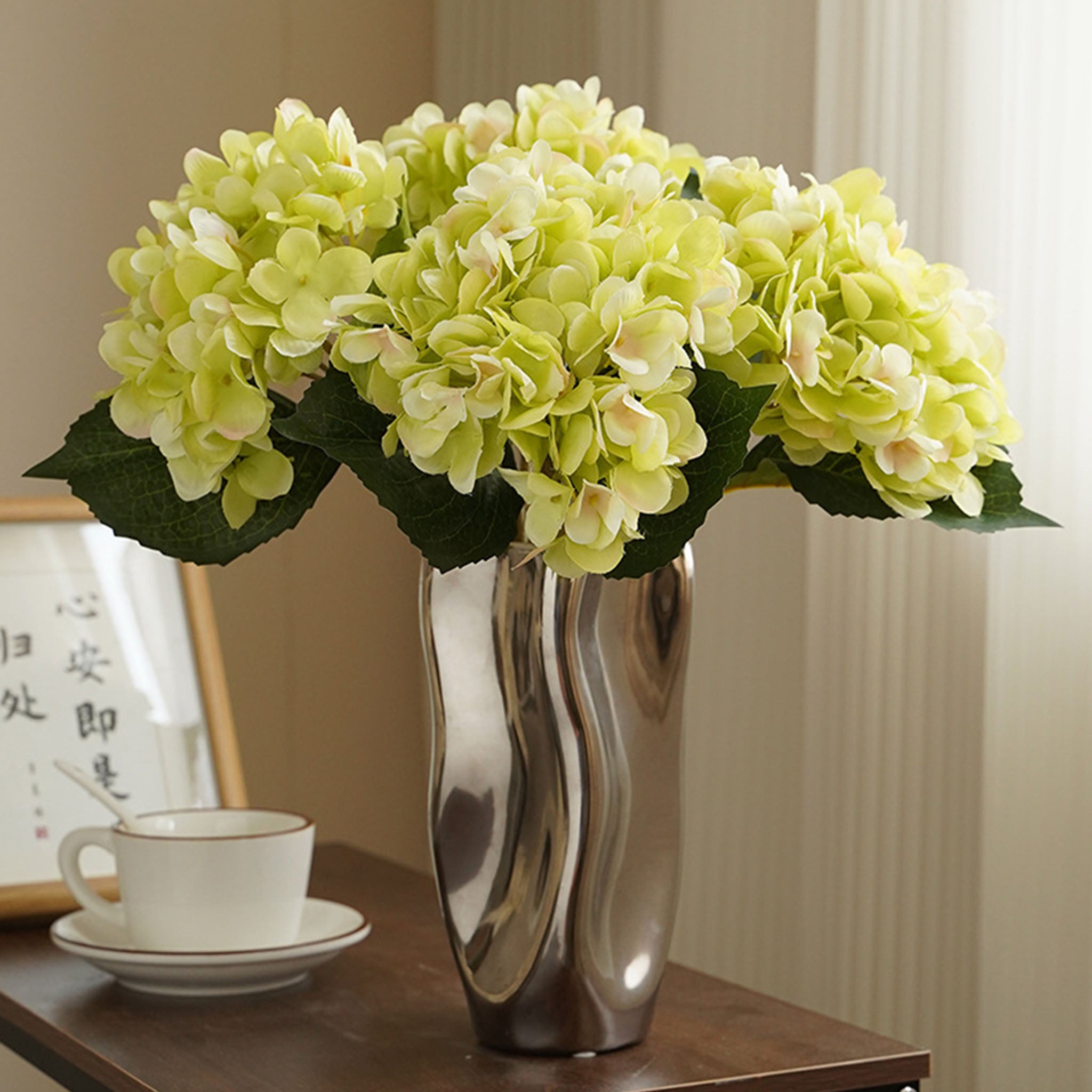 Artificial Hydrangea Bush for Flower Arrangement