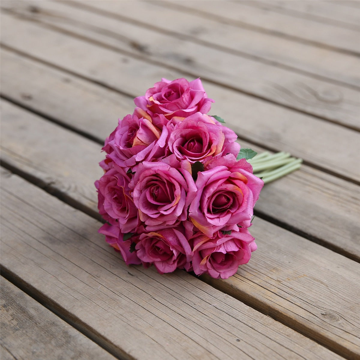 Wedding Bouquet Flowers Silk Rose Bouquet for Bridesmaid