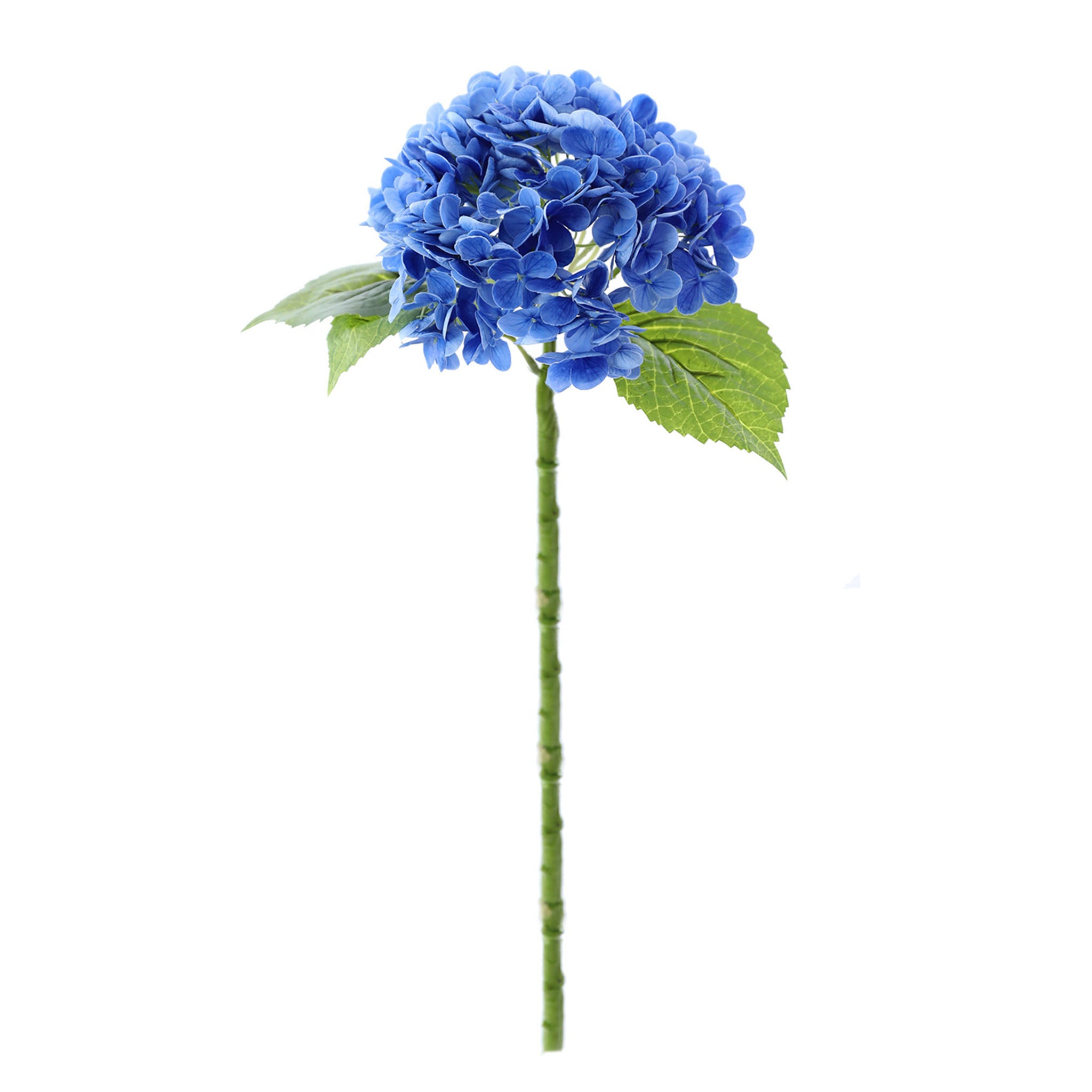 Artificial Blue Hydrangea Bush Real Touch Flowers