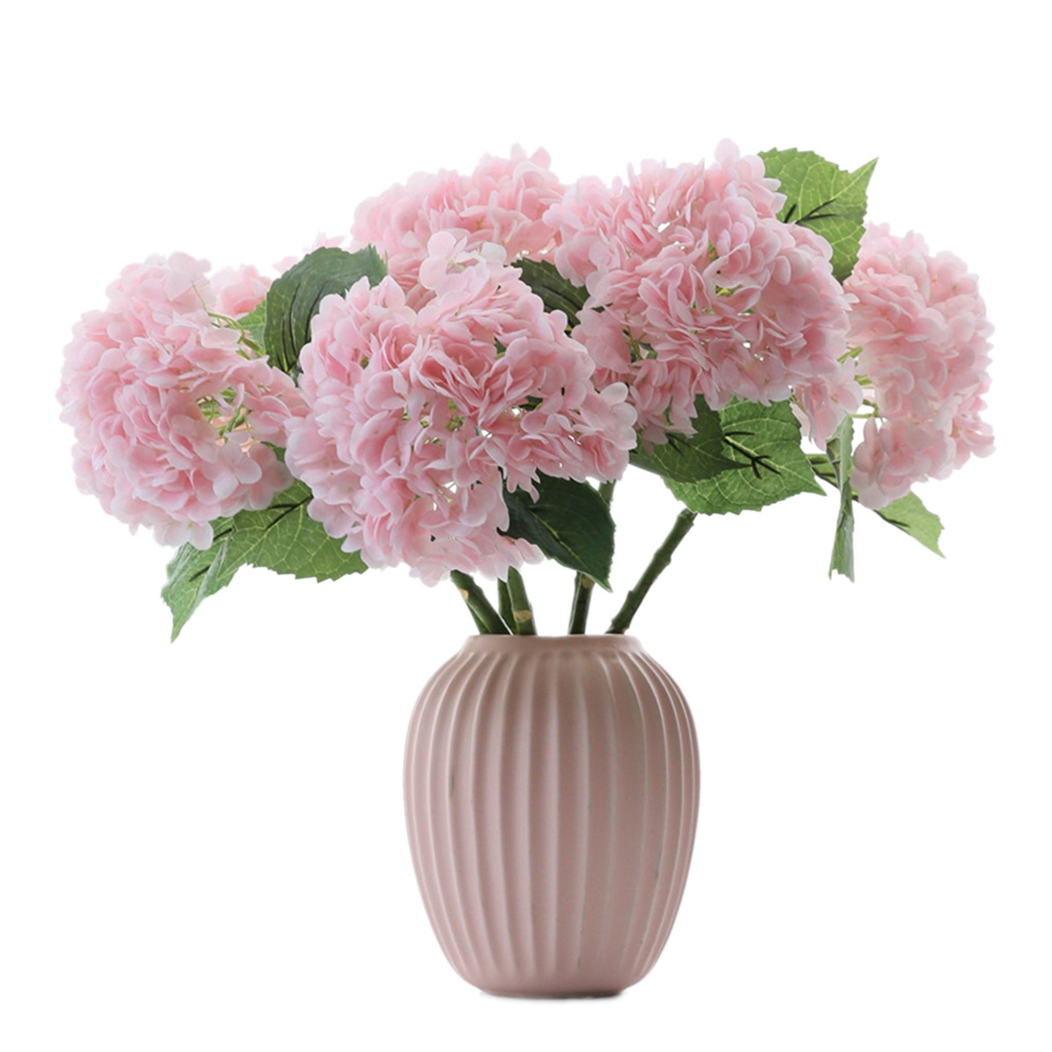 Pastel Light Pink Hydrangea Real Touch Hydrangea