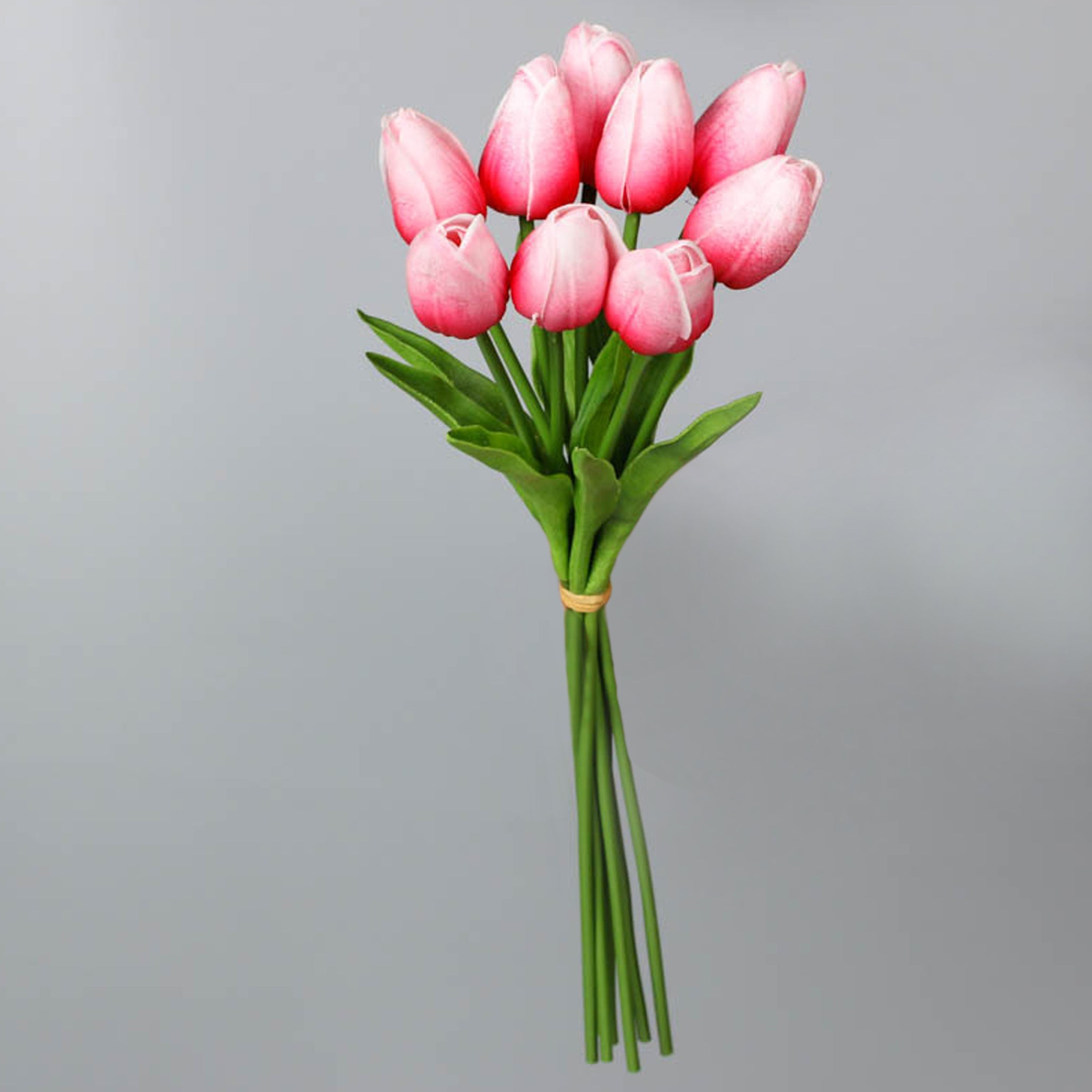Fake Tulips Bouquet Small Real Touch Tulips 14"