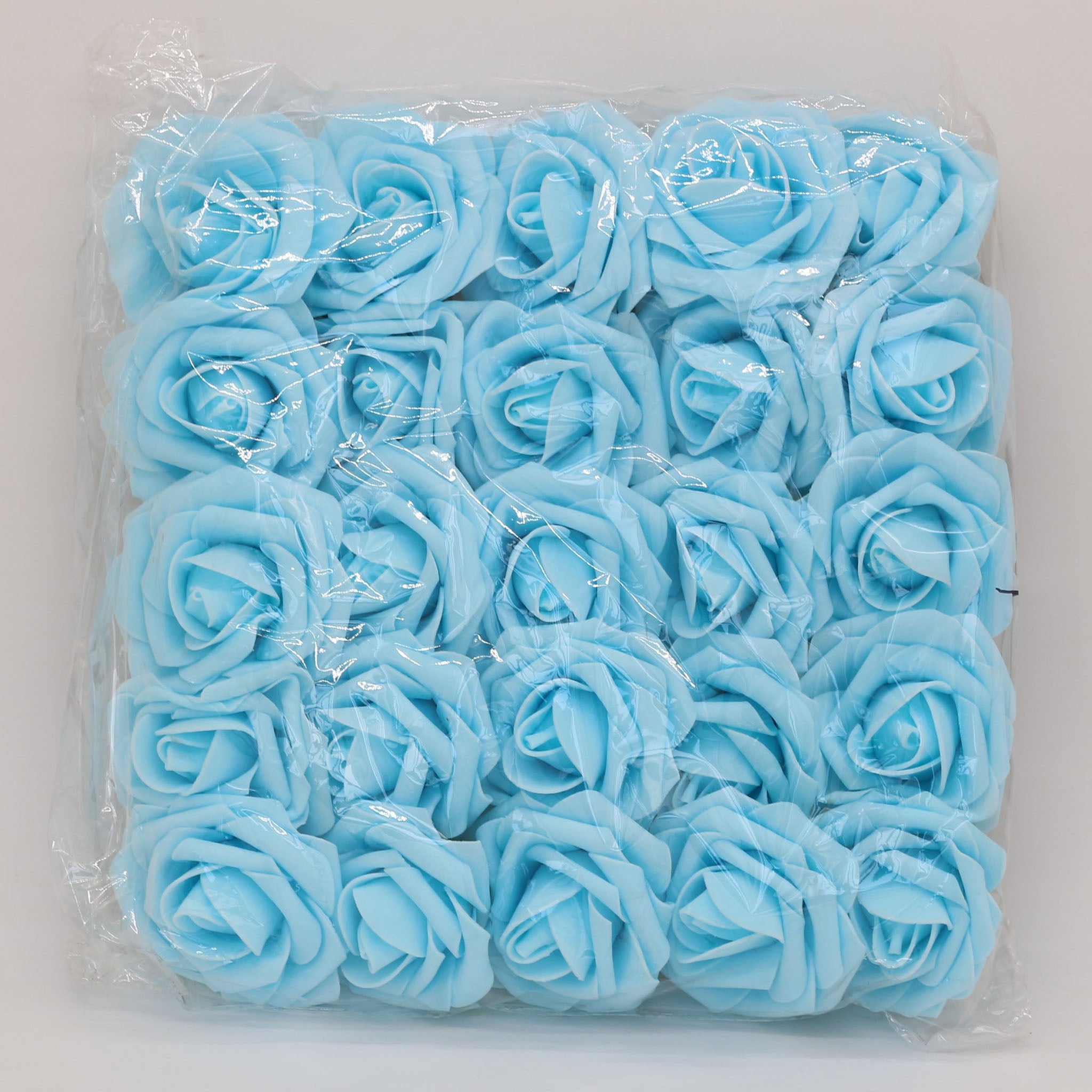 Light Blue Artificial Flowers Bulk Rose Wedding Supplies