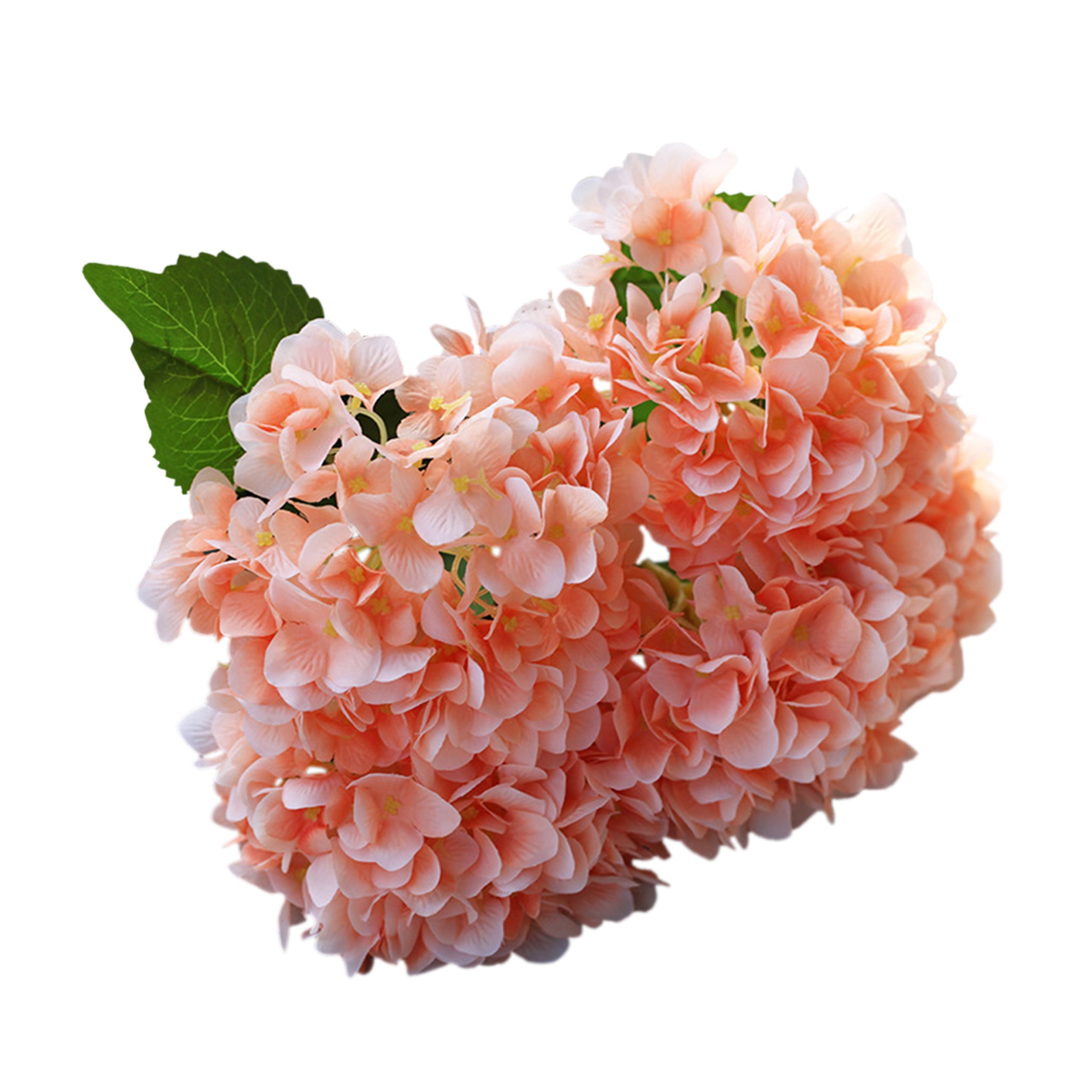 Fake Hydrangea Bush White Blue Teal Spa