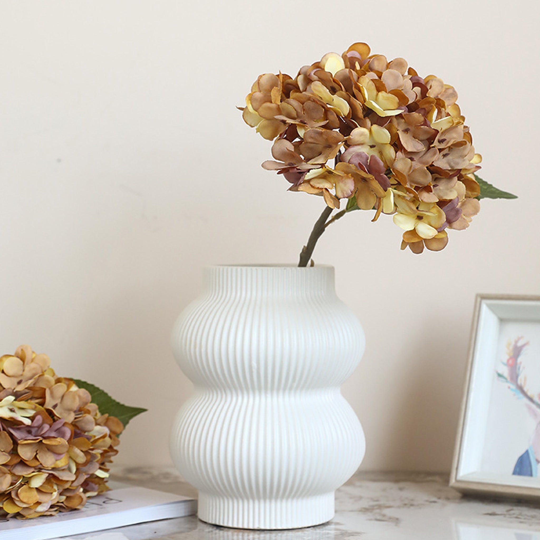 Realistic Painting Like Fake Hydrangea Flowers