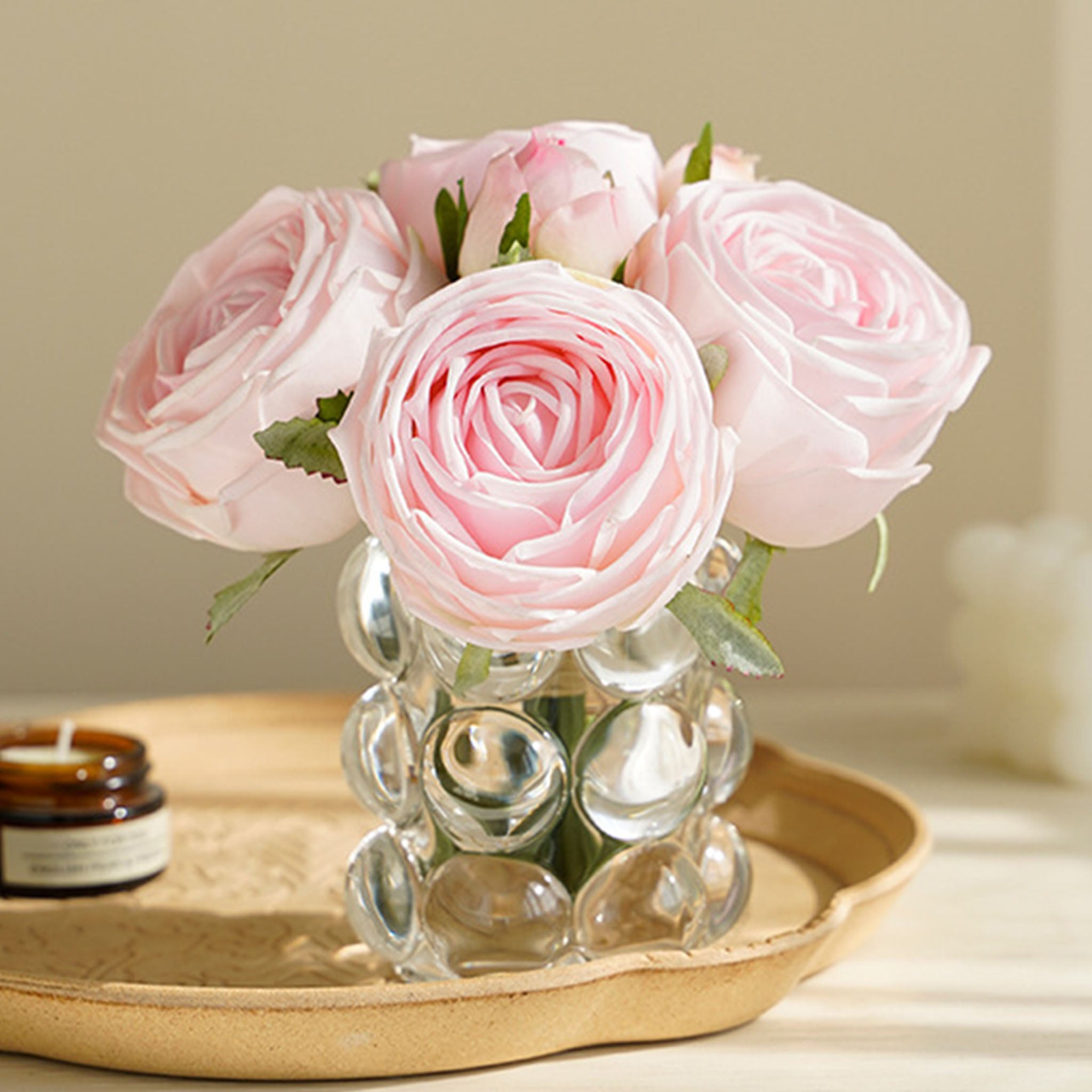 Realisic Fake Flowers Real Touch Rose Bouquet